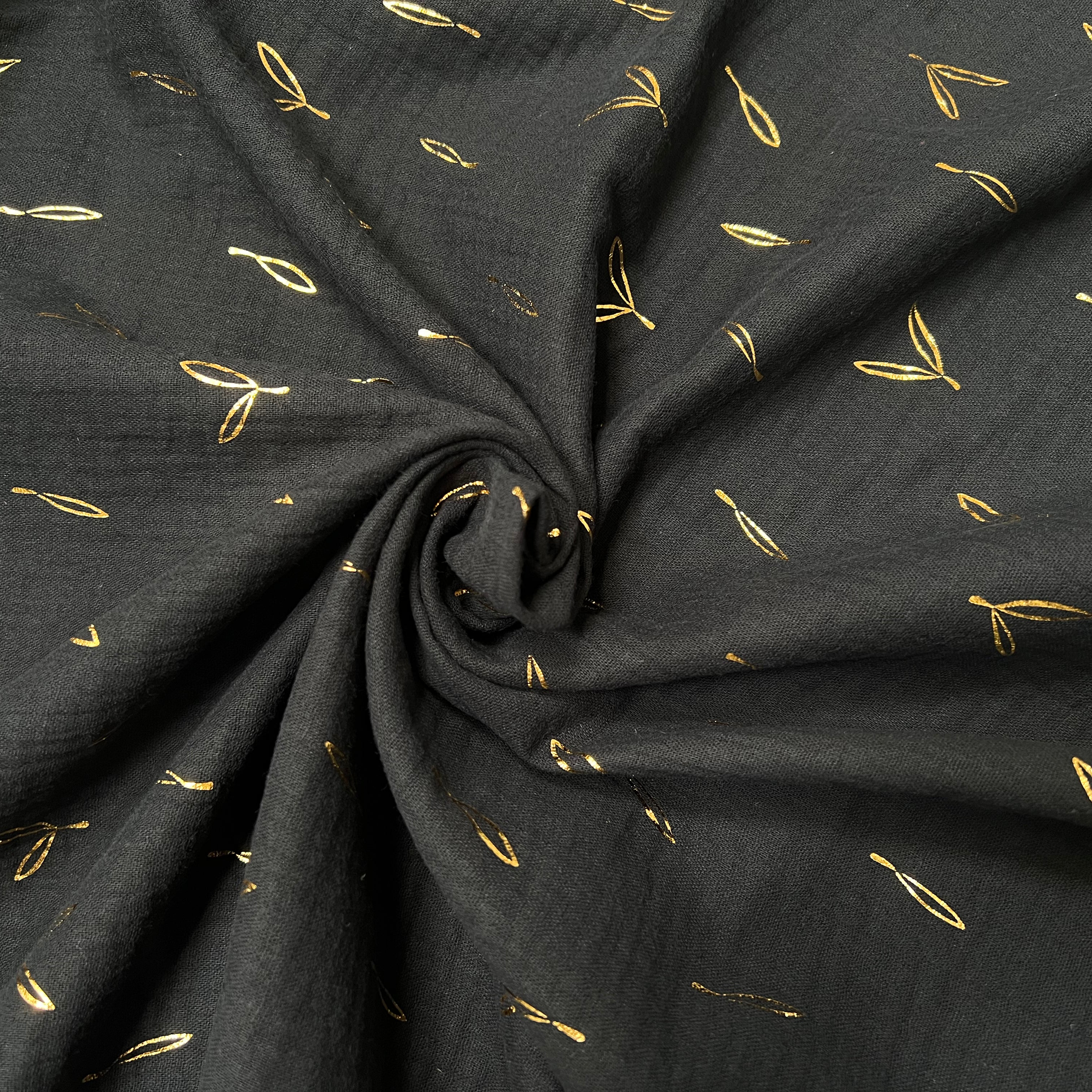 DOUBLE GAZE GAUFREE FOIL STOLPA NOIR / OR 130 - My Little Coupon