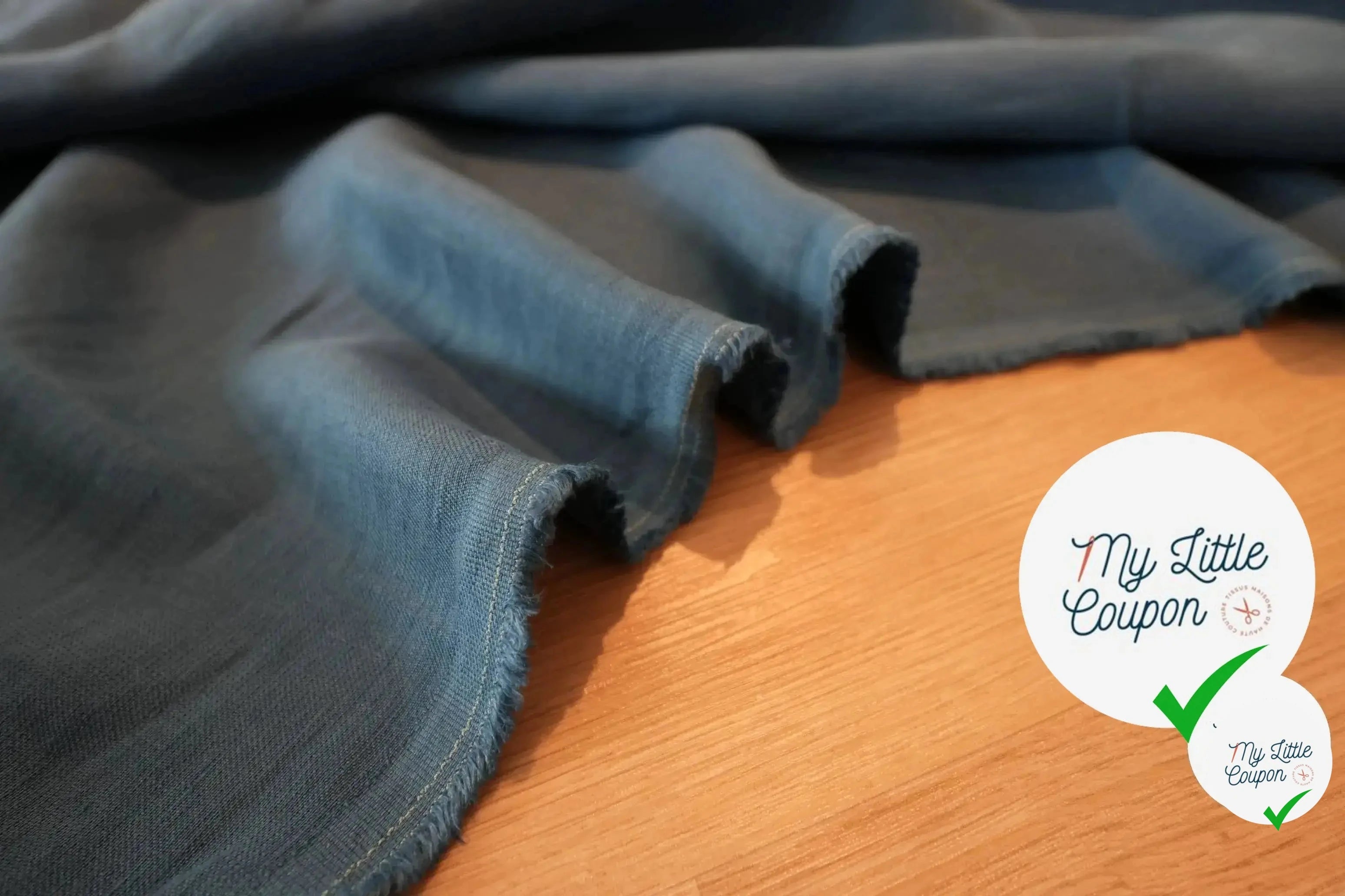 DOUBLE LINEN, Opal Blue - My Little Coupon