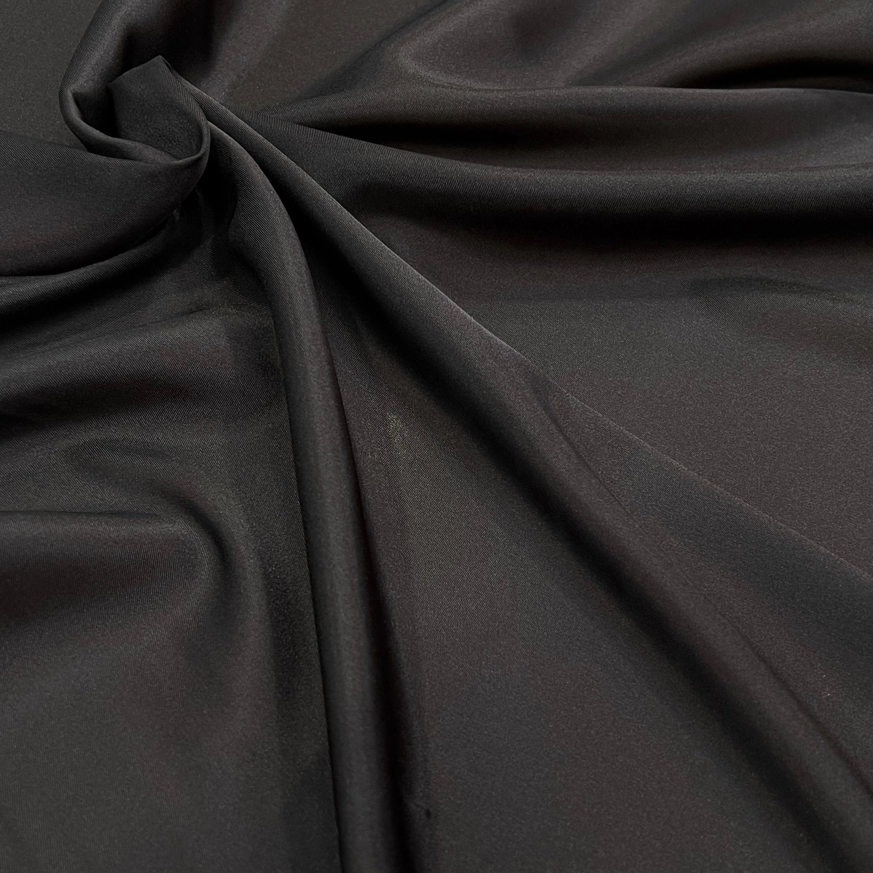 (Chute) DOUBLURE ACÉTATE LEGEREMENT CRÉPÉE MARRON - My Little Coupon