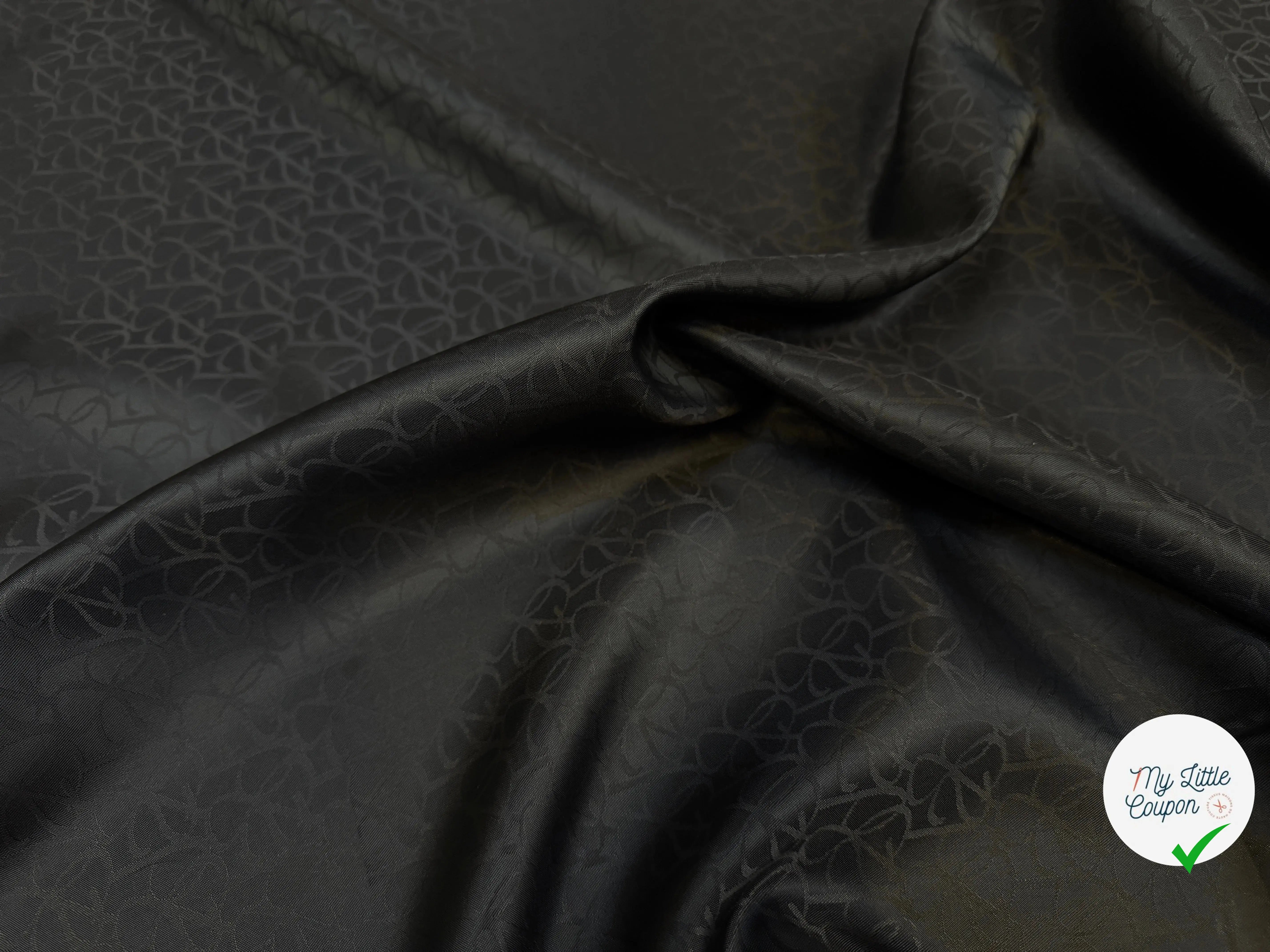 DOUBLURE JACQUARD TESSITURA MAURI NOIRE - My Little Coupon