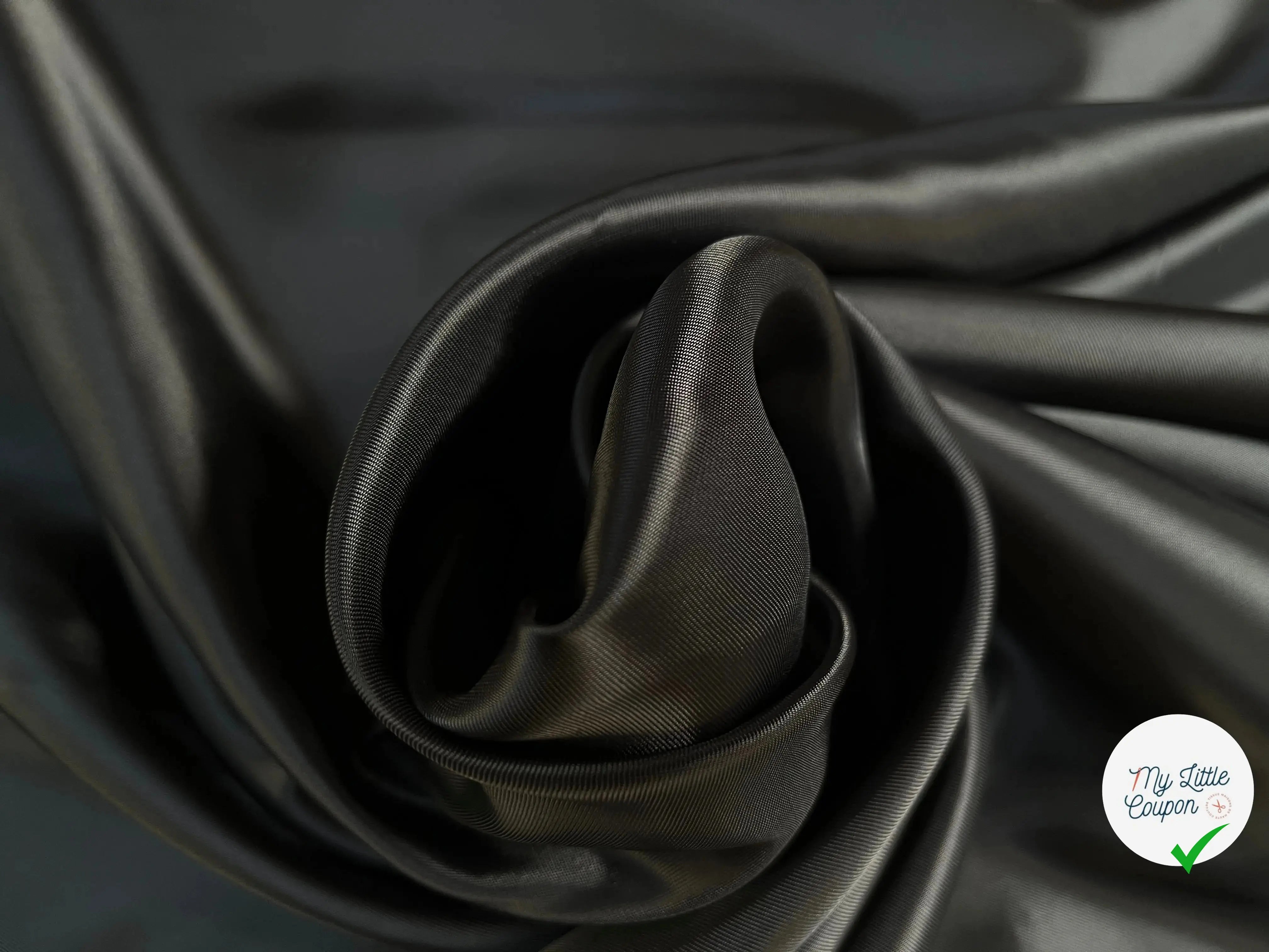 DOUBLURE NOIR 100% CUPRO UNI - My Little Coupon