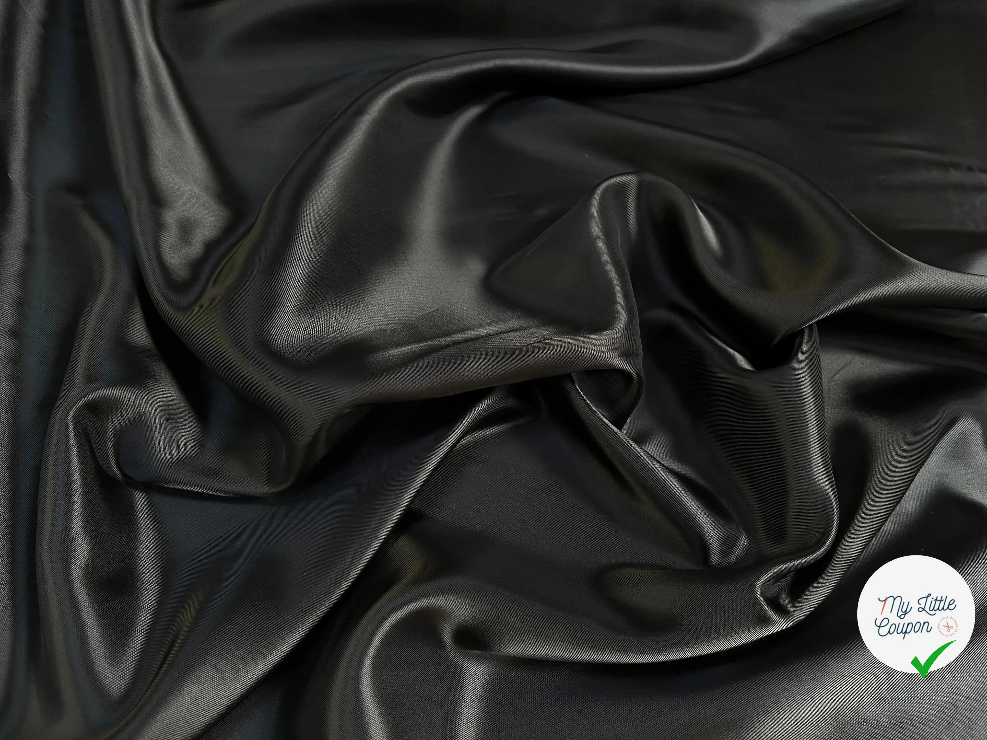 DOUBLURE NOIR 100% CUPRO UNI - My Little Coupon