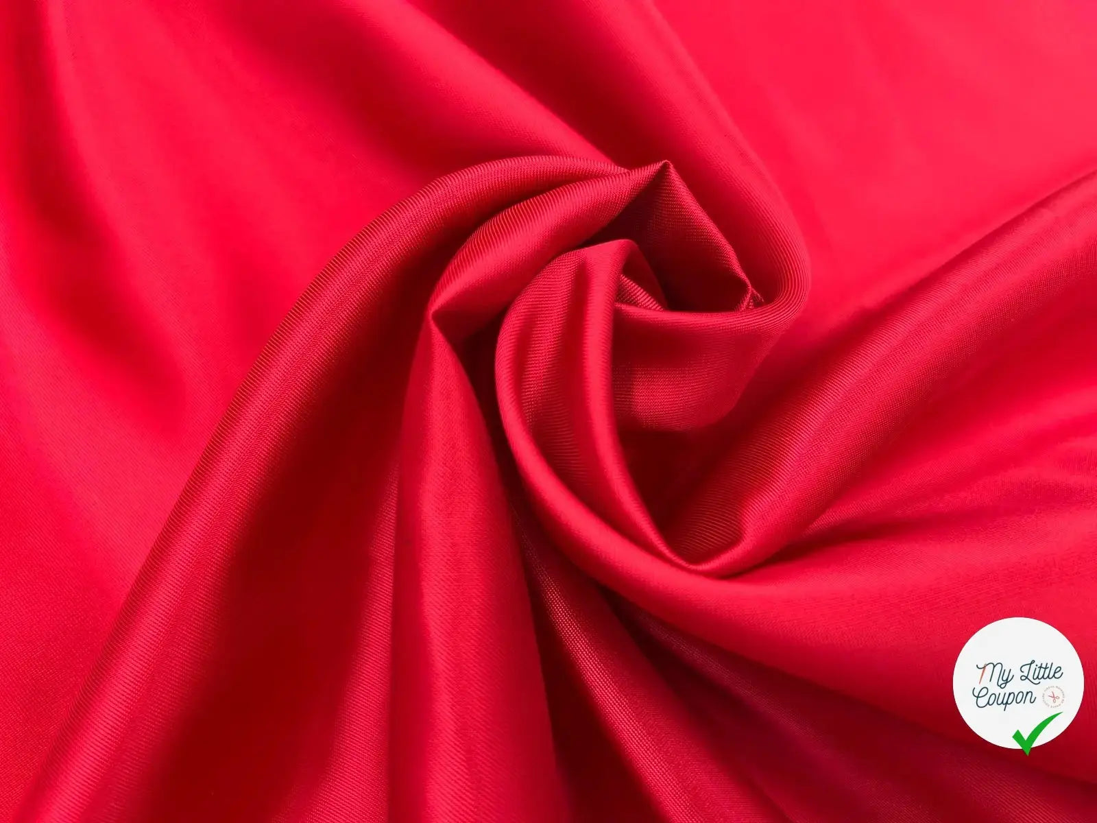 DOUBLURE SATIN VISCOSE ROUGE POURPRE - My Little Coupon