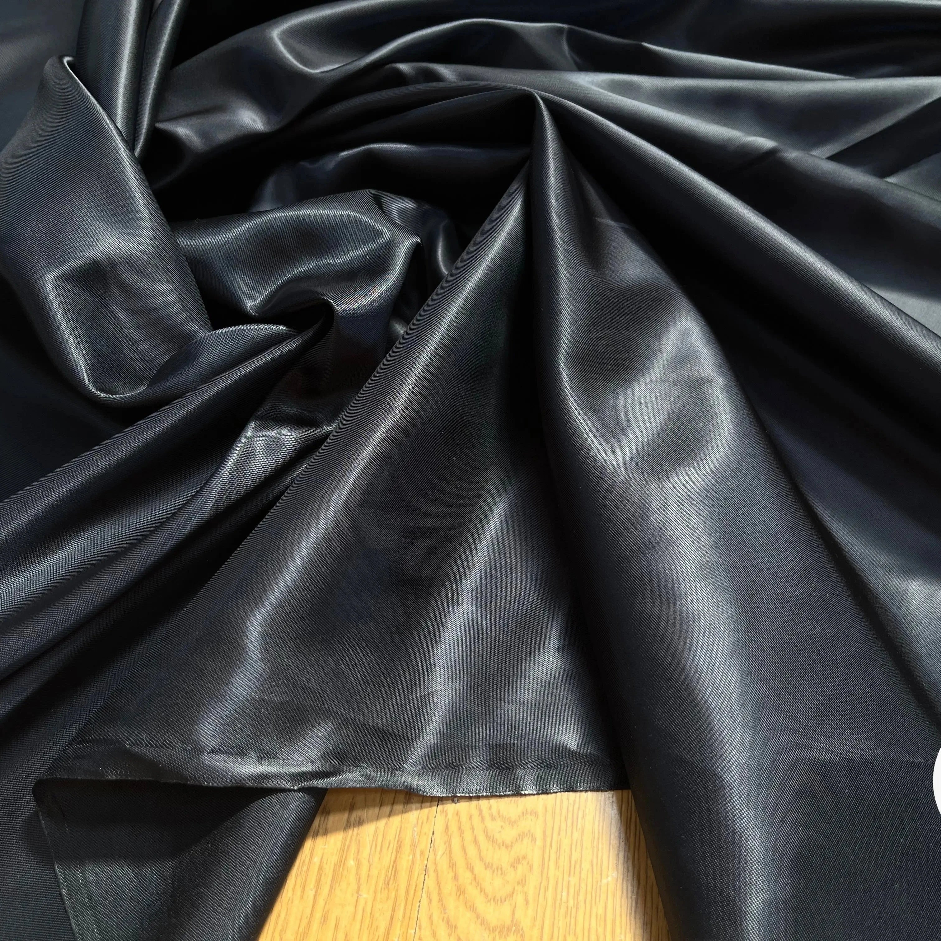 DOUBLURE SERGÉE VISCOSE NAVY NOIRE - My Little Coupon