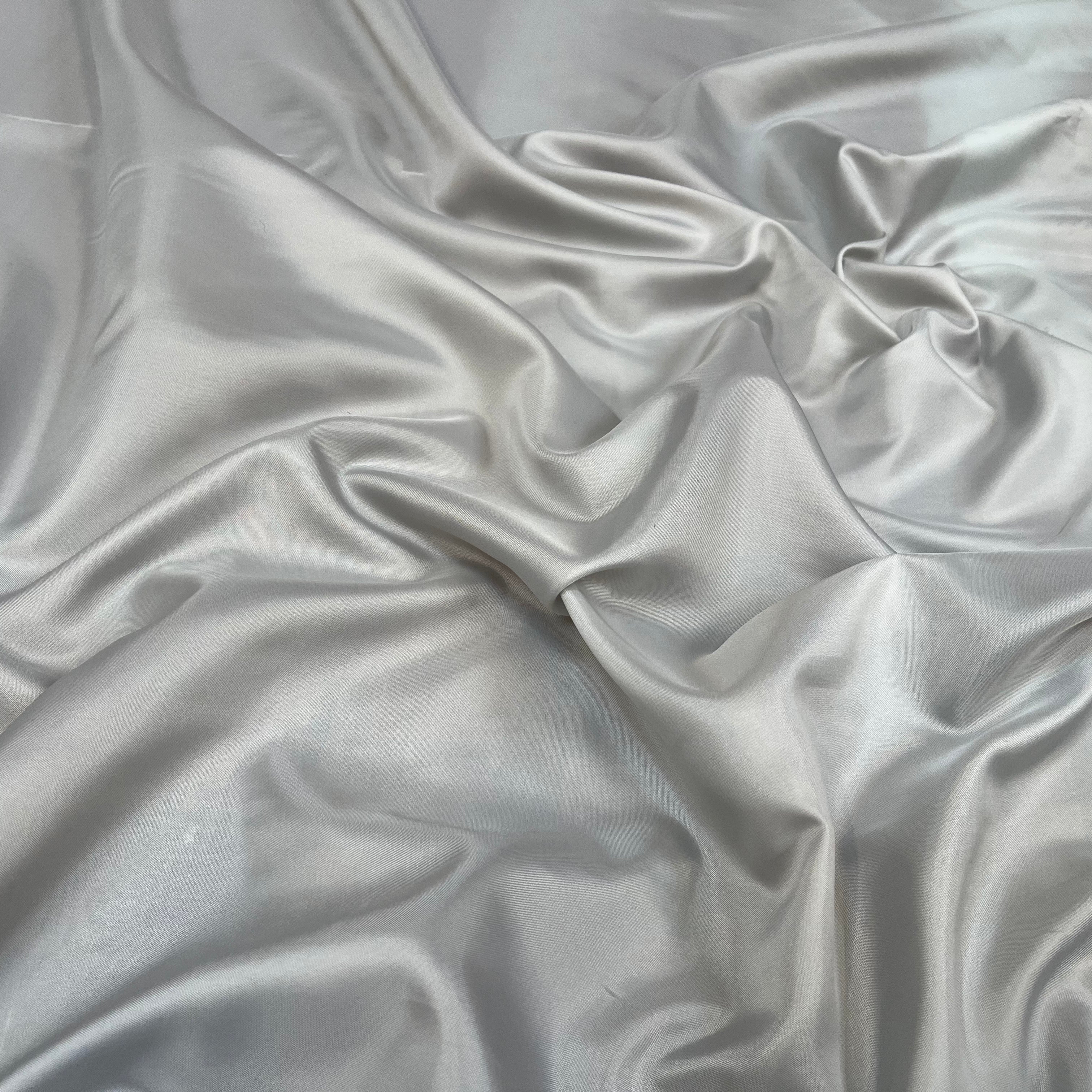 (Chute) DOUBLURE UNIE TAFFETAS GRIS BLEU POLYESTER - My Little Coupon