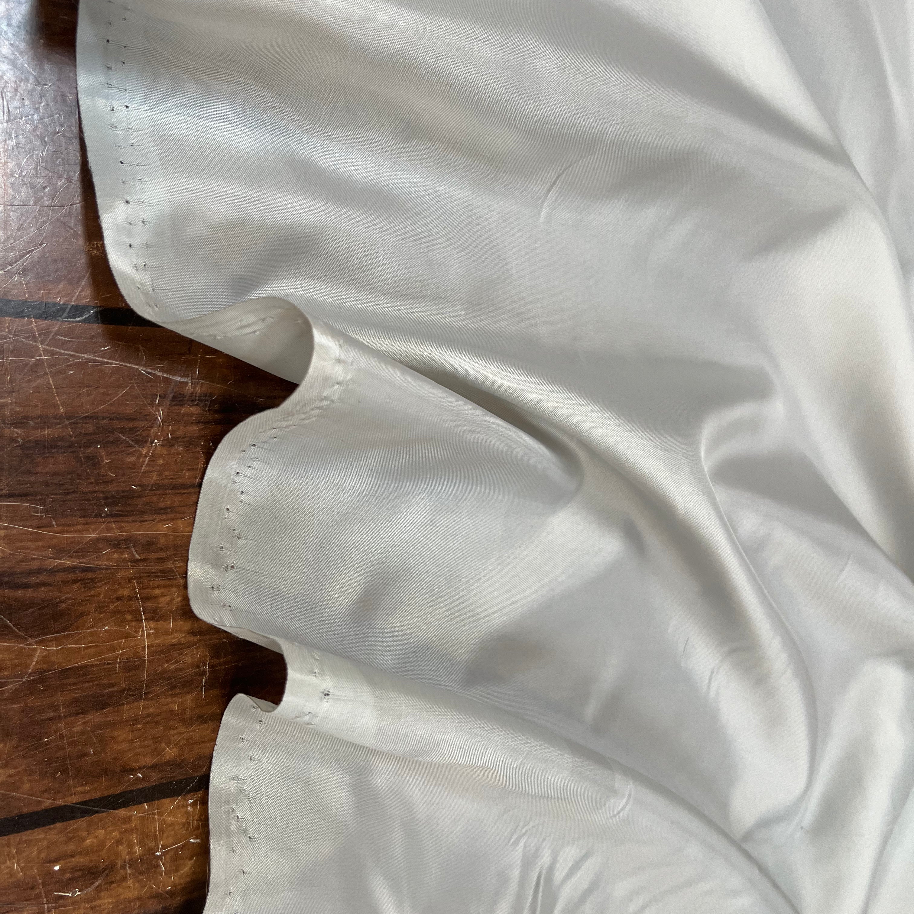 (Chute) DOUBLURE UNIE TAFFETAS GRIS BLEU POLYESTER - My Little Coupon