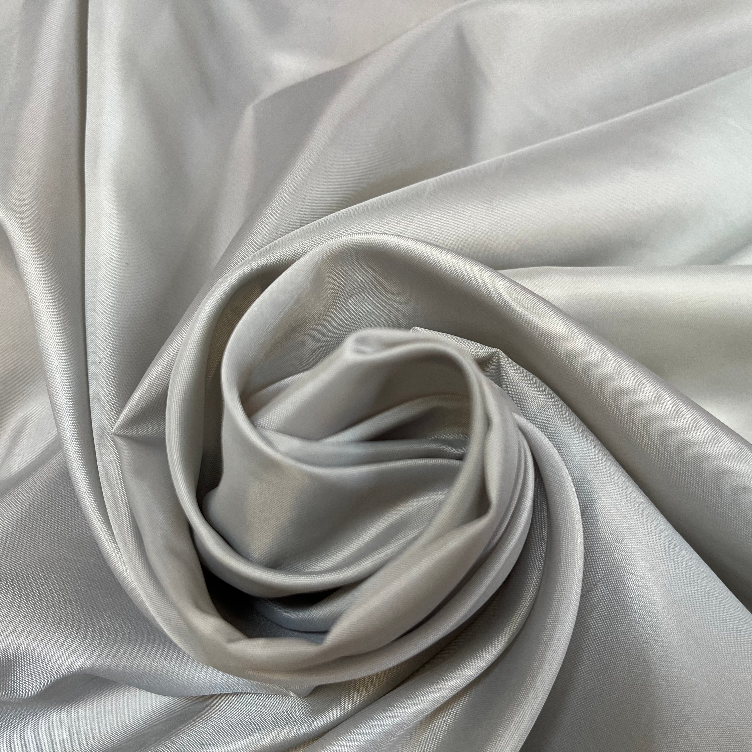 (Chute) DOUBLURE UNIE TAFFETAS GRIS BLEU POLYESTER - My Little Coupon