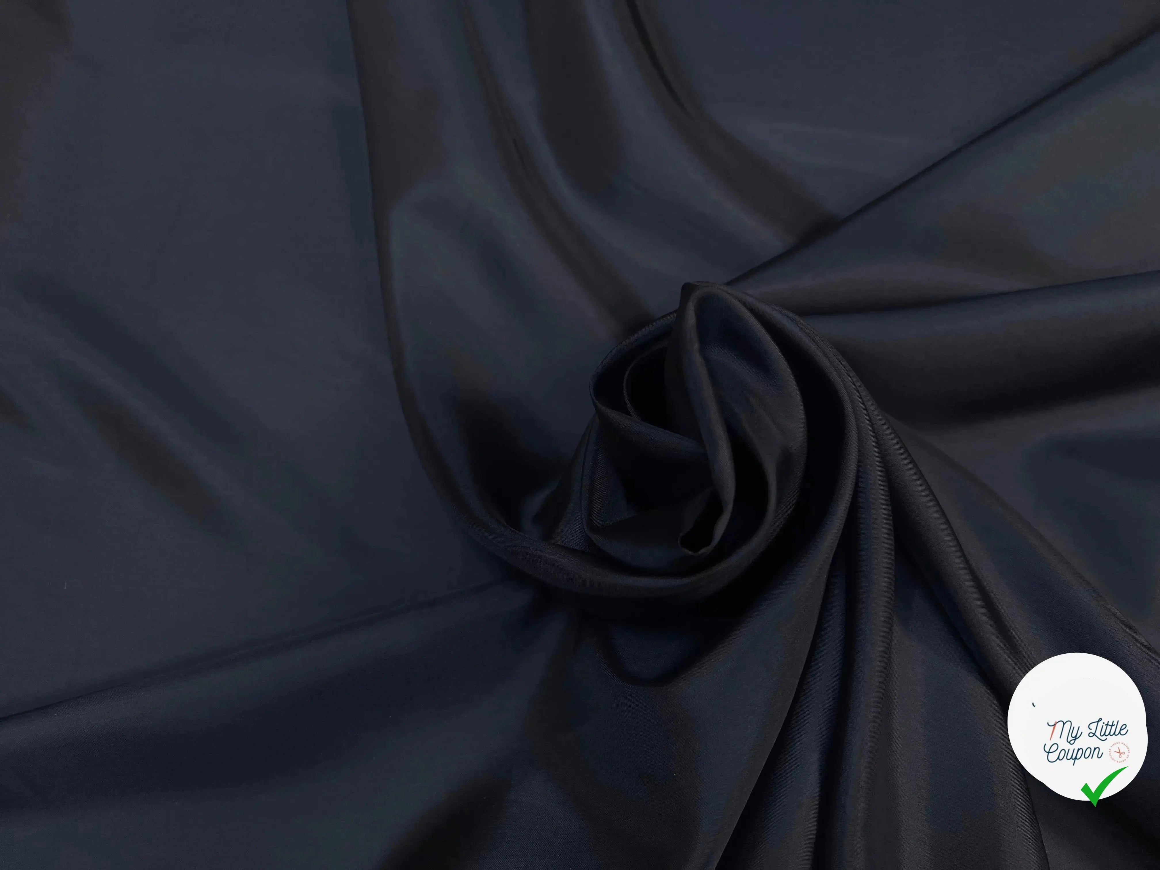 DOUBLURE VISCOSE NOIR BLEU NUIT - My Little Coupon