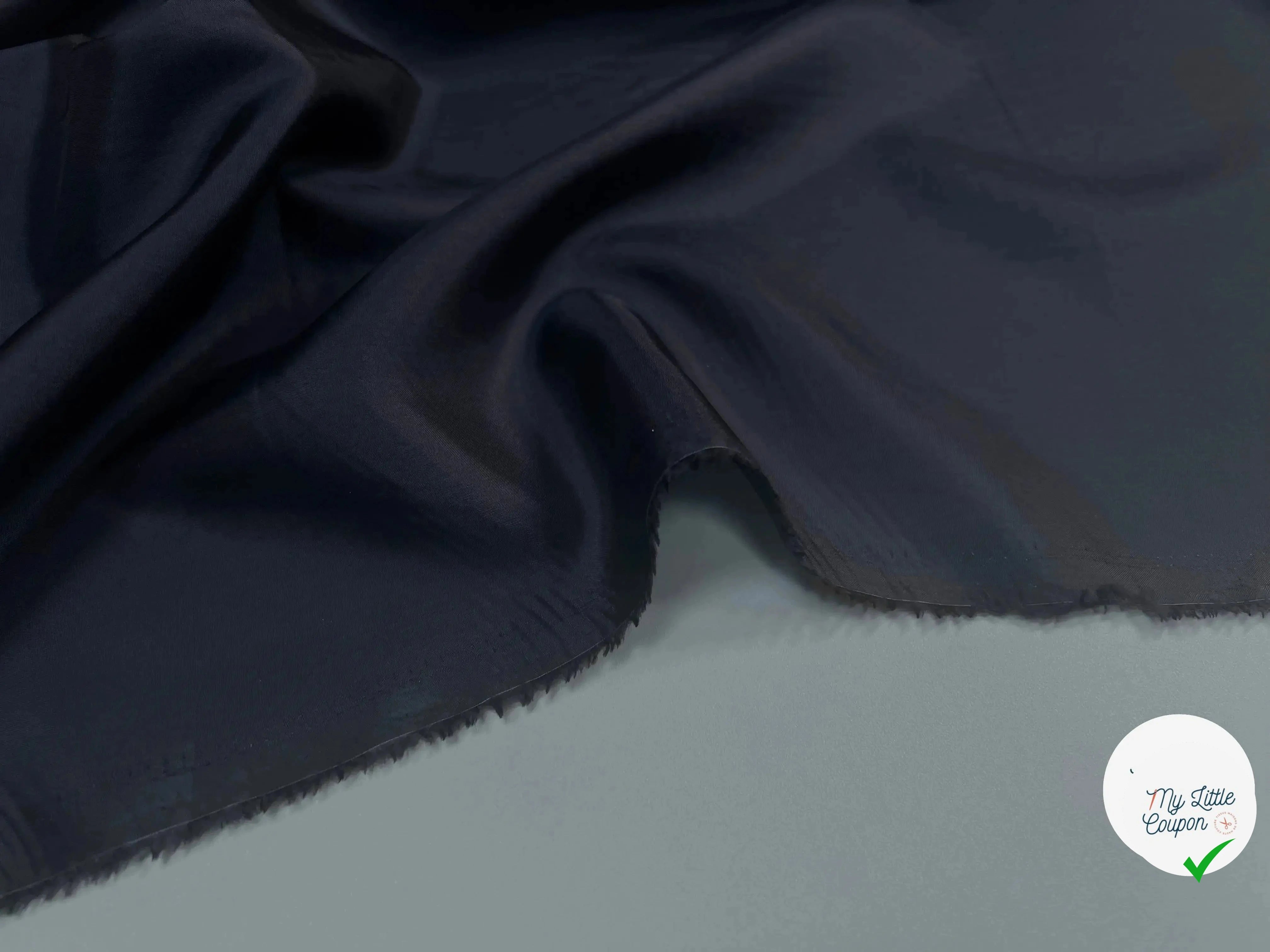 DOUBLURE VISCOSE NOIR BLEU NUIT - My Little Coupon