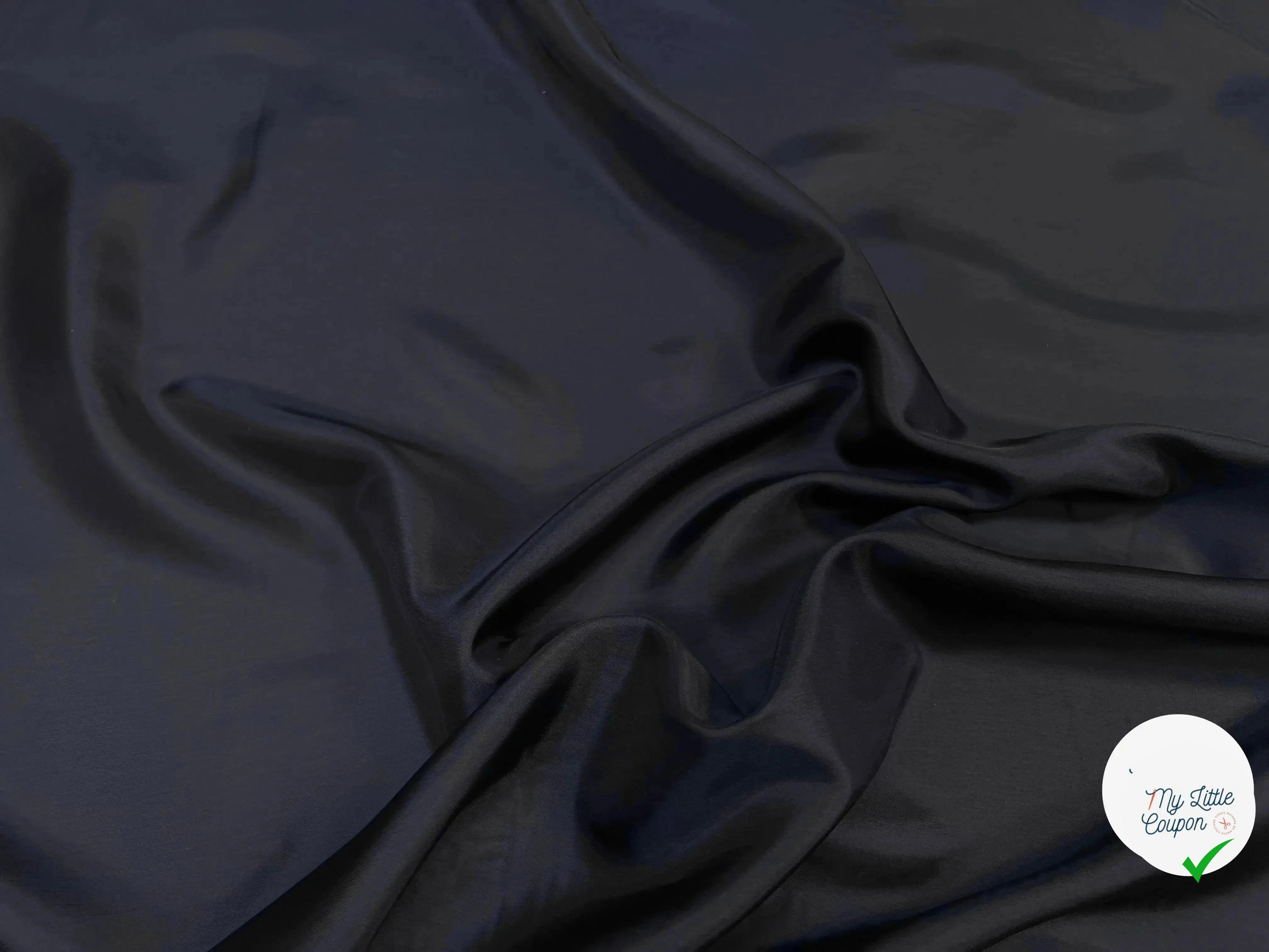 DOUBLURE VISCOSE NOIR BLEU NUIT - My Little Coupon