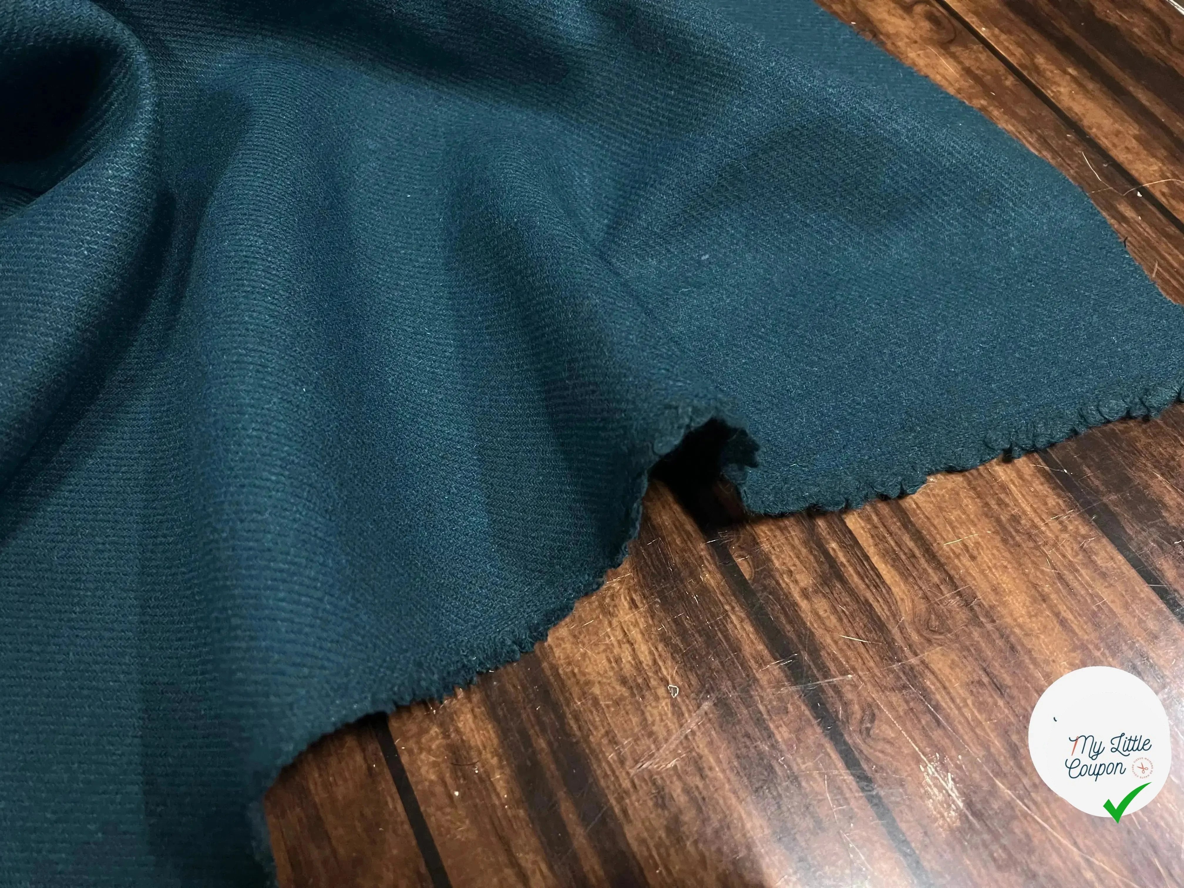 DRAP DE LAINE MORGANTI VERT BLEU - My Little Coupon