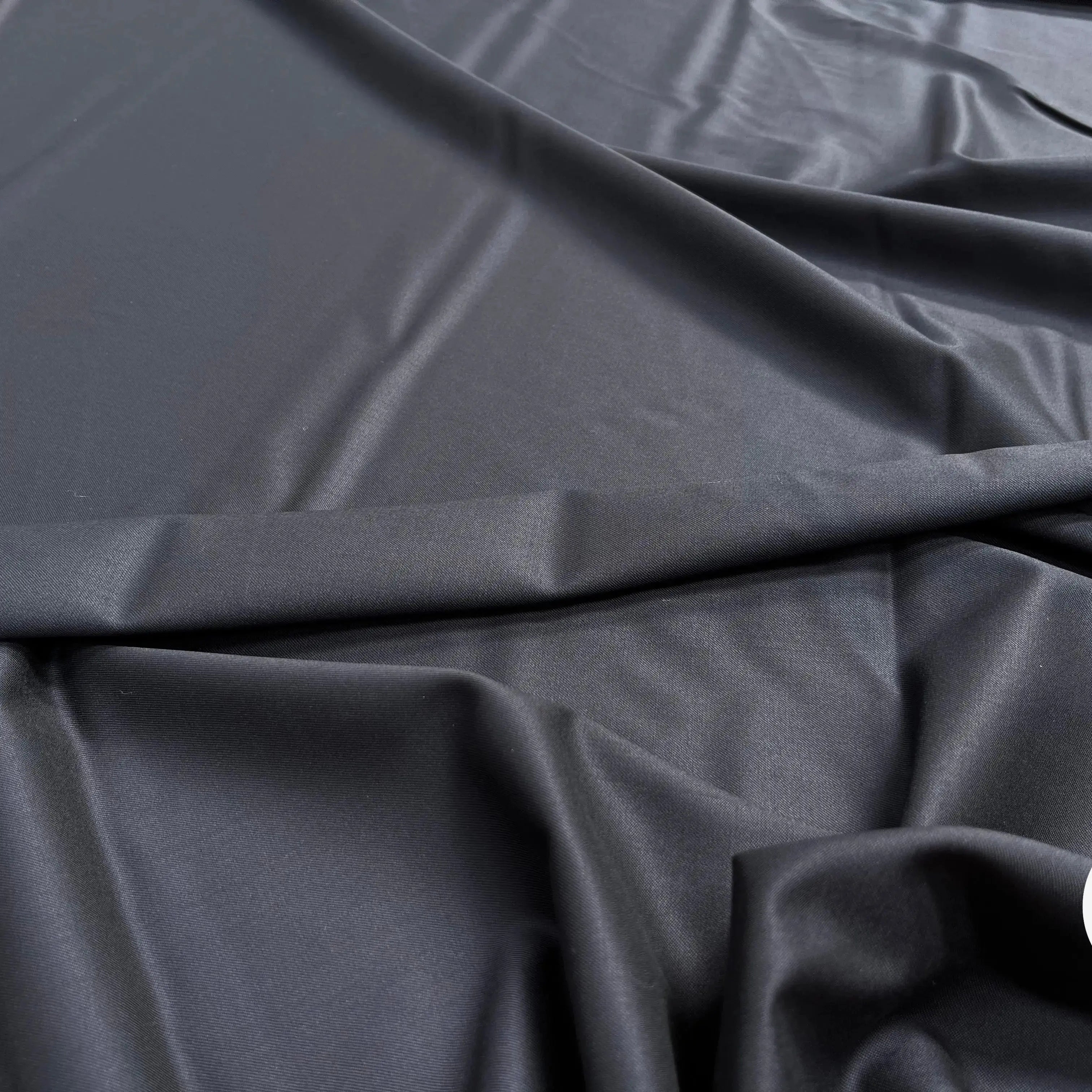 DRAPERIE 100% LAINEBLEU MARINE ENVERS NOIR UNI - My Little Coupon