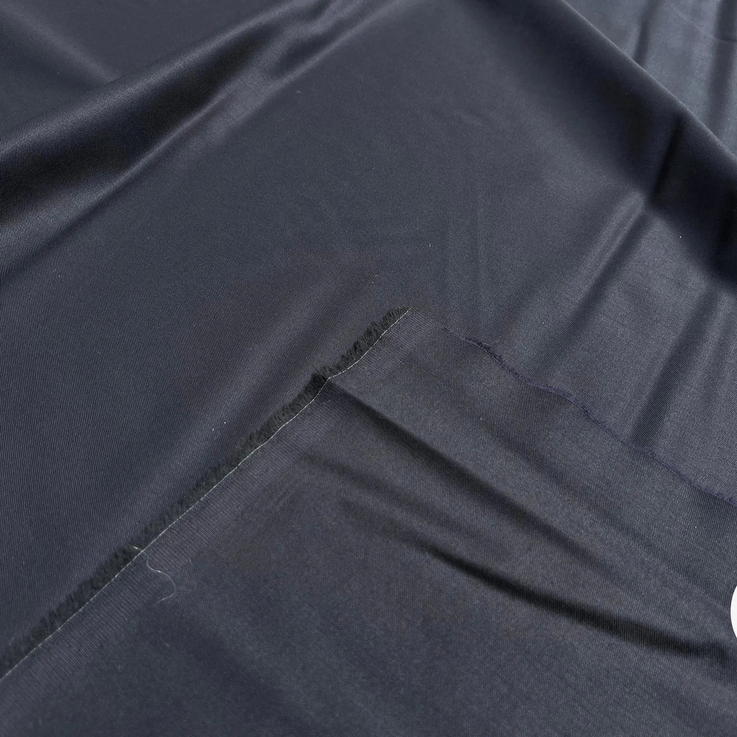 DRAPERIE 100% LAINEBLEU MARINE ENVERS NOIR UNI - My Little Coupon