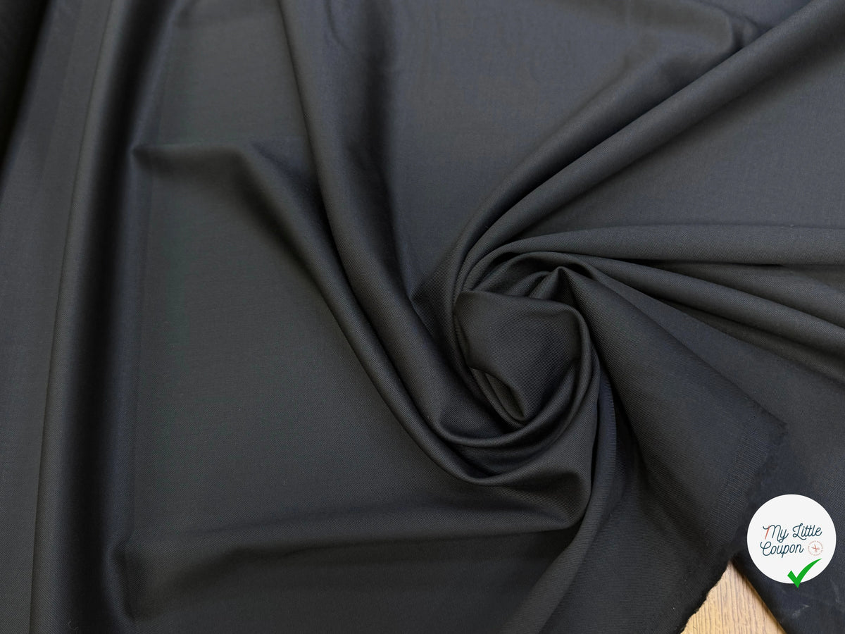 (Chute) DRAPERIE DE LAINE RICHE SUPER 100'S NOIR - My Little Coupon