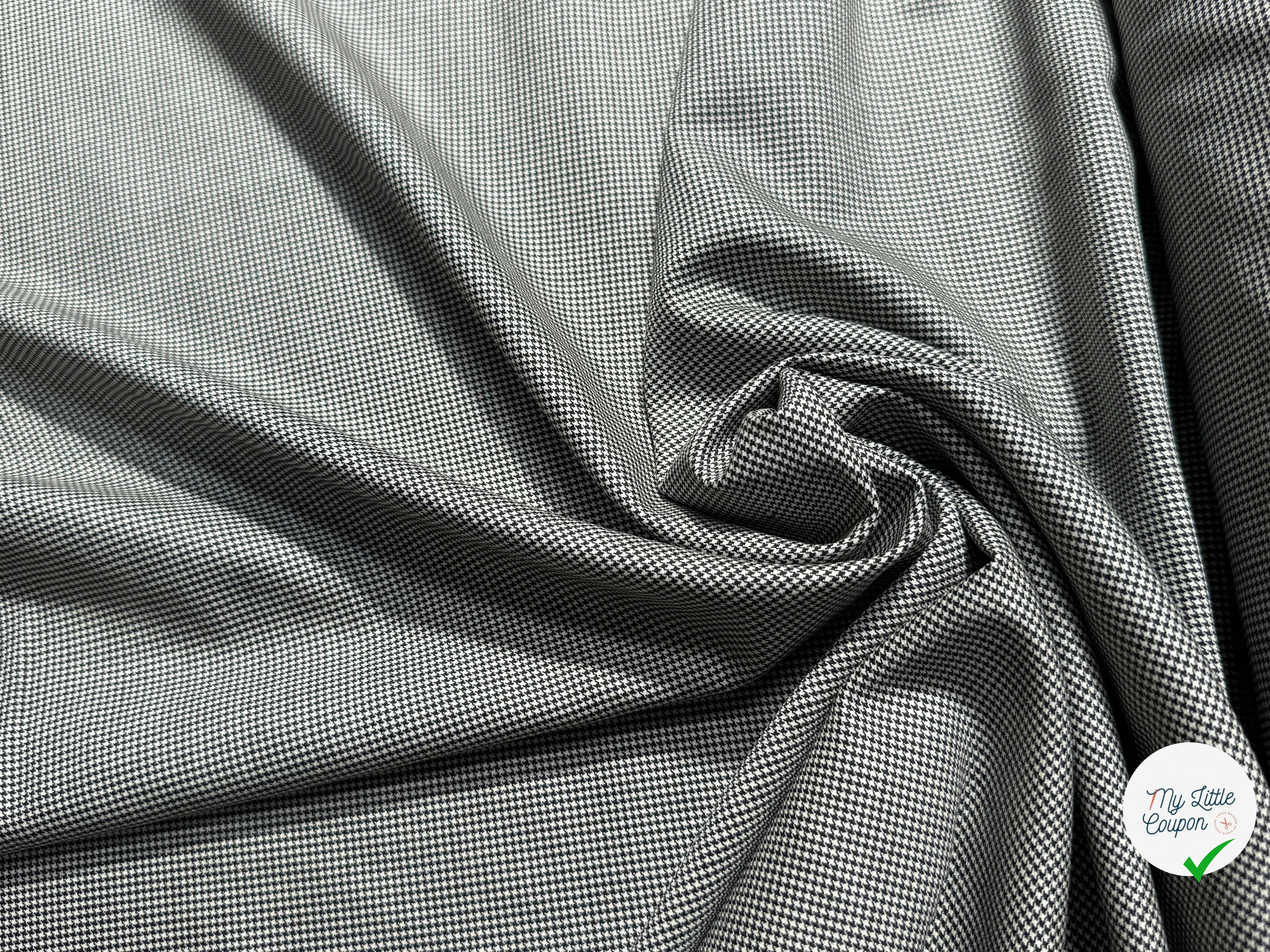 (Chute) DRAPERIE DE LAINE SUPER 110'S MADE IN ITALY PIED POULE TRÈS ÉLÉGANT - My Little Coupon