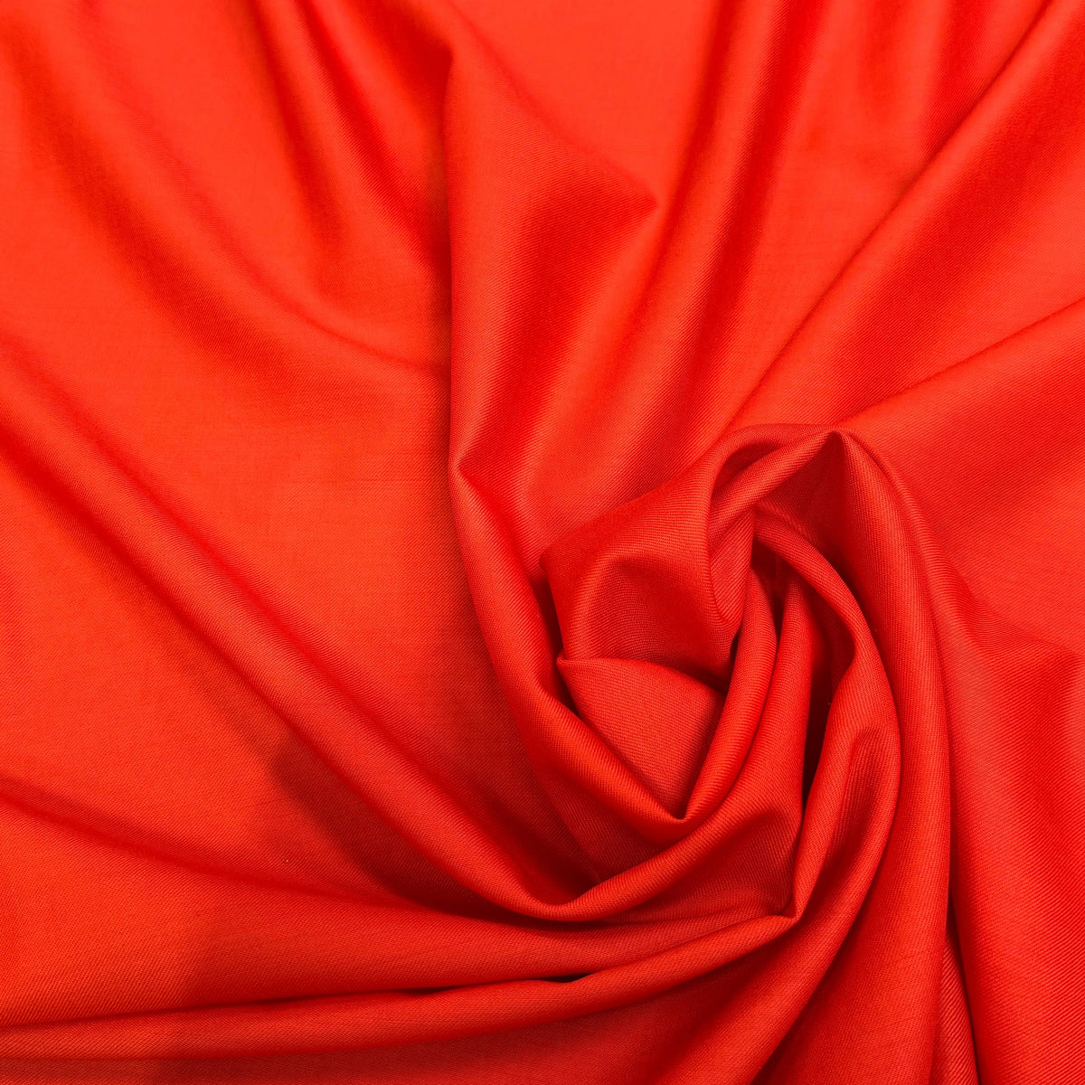 (Chute) DRAPERIE FLANELLE DE LAINE DOUCE SUPER LISSE DEEP ORANGE - My Little Coupon