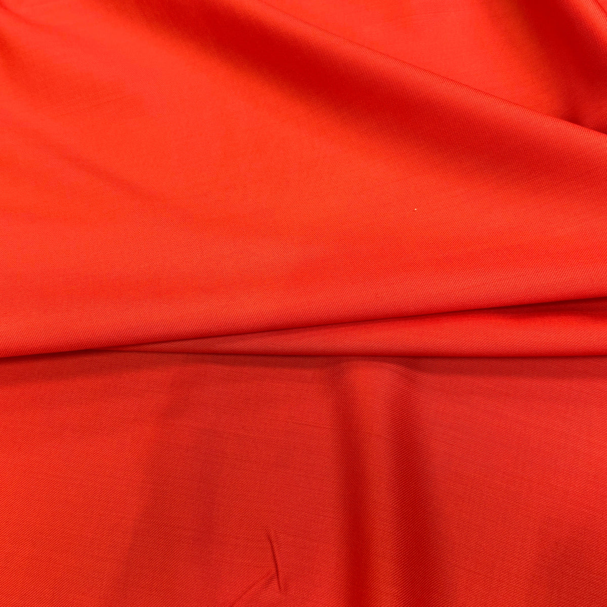 (Chute) DRAPERIE FLANELLE DE LAINE DOUCE SUPER LISSE DEEP ORANGE - My Little Coupon
