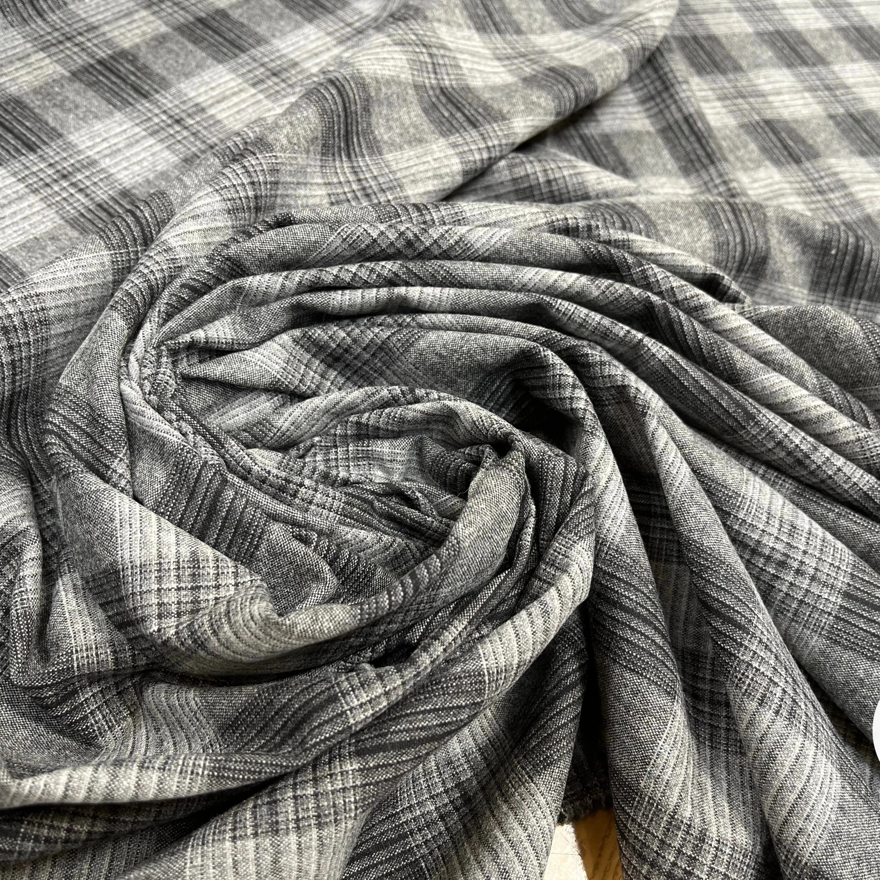 DRAPERIE FLANELLE MOTIF PRINCE DE GALLES GRIS - My Little Coupon