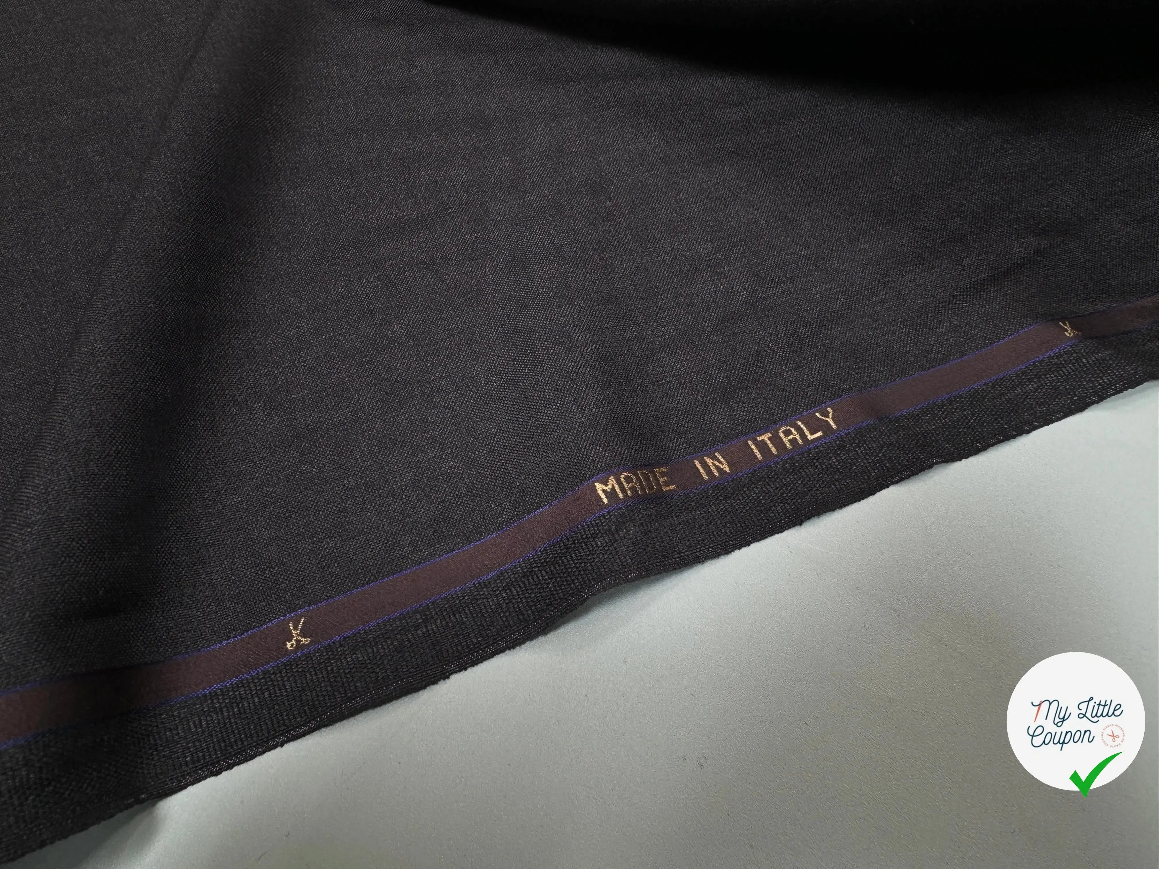 DRAPERIE GRISE 100% LAINE FABRICATION ITALIENNE - My Little Coupon