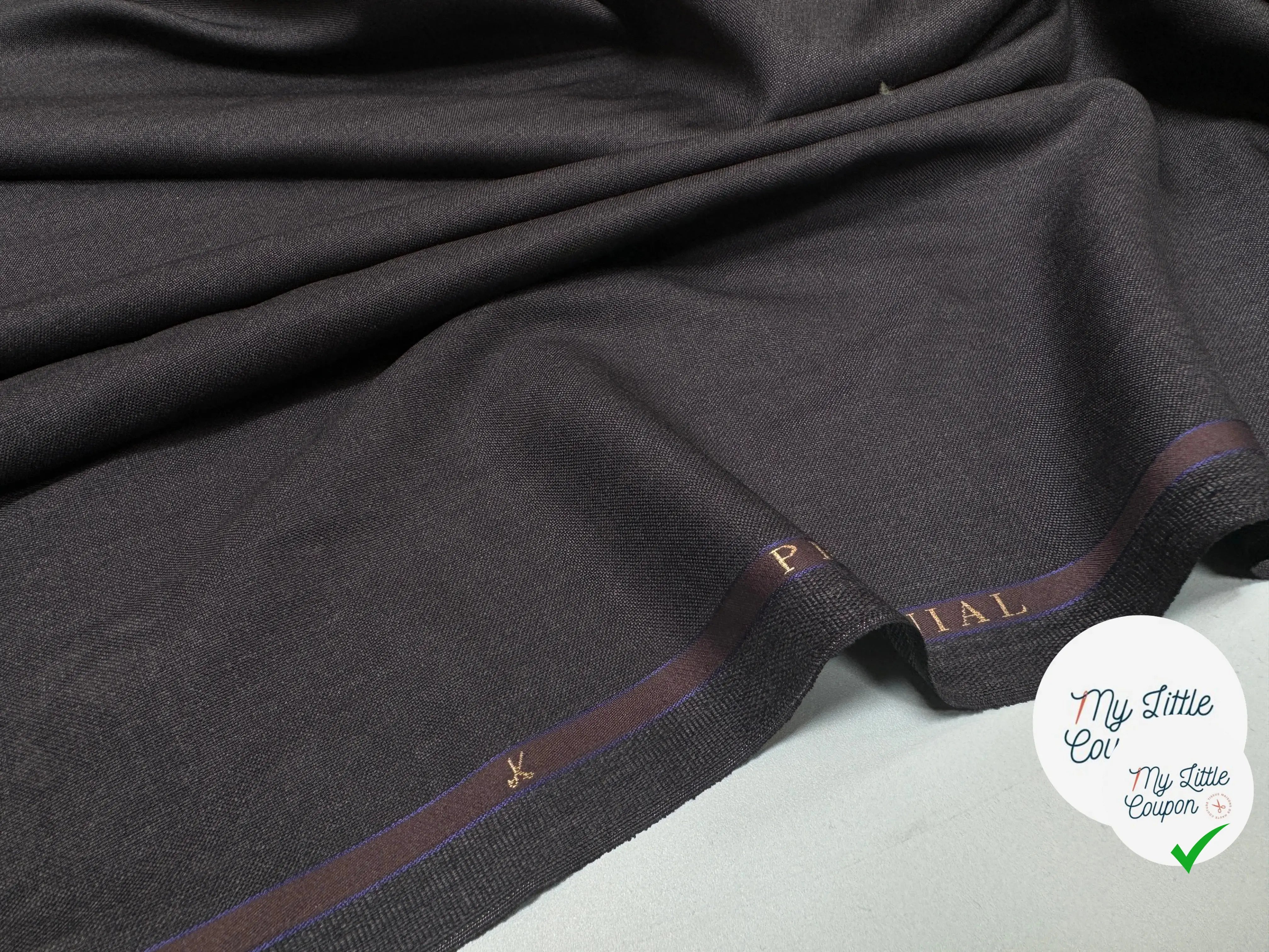 DRAPERIE GRISE 100% LAINE FABRICATION ITALIENNE - My Little Coupon