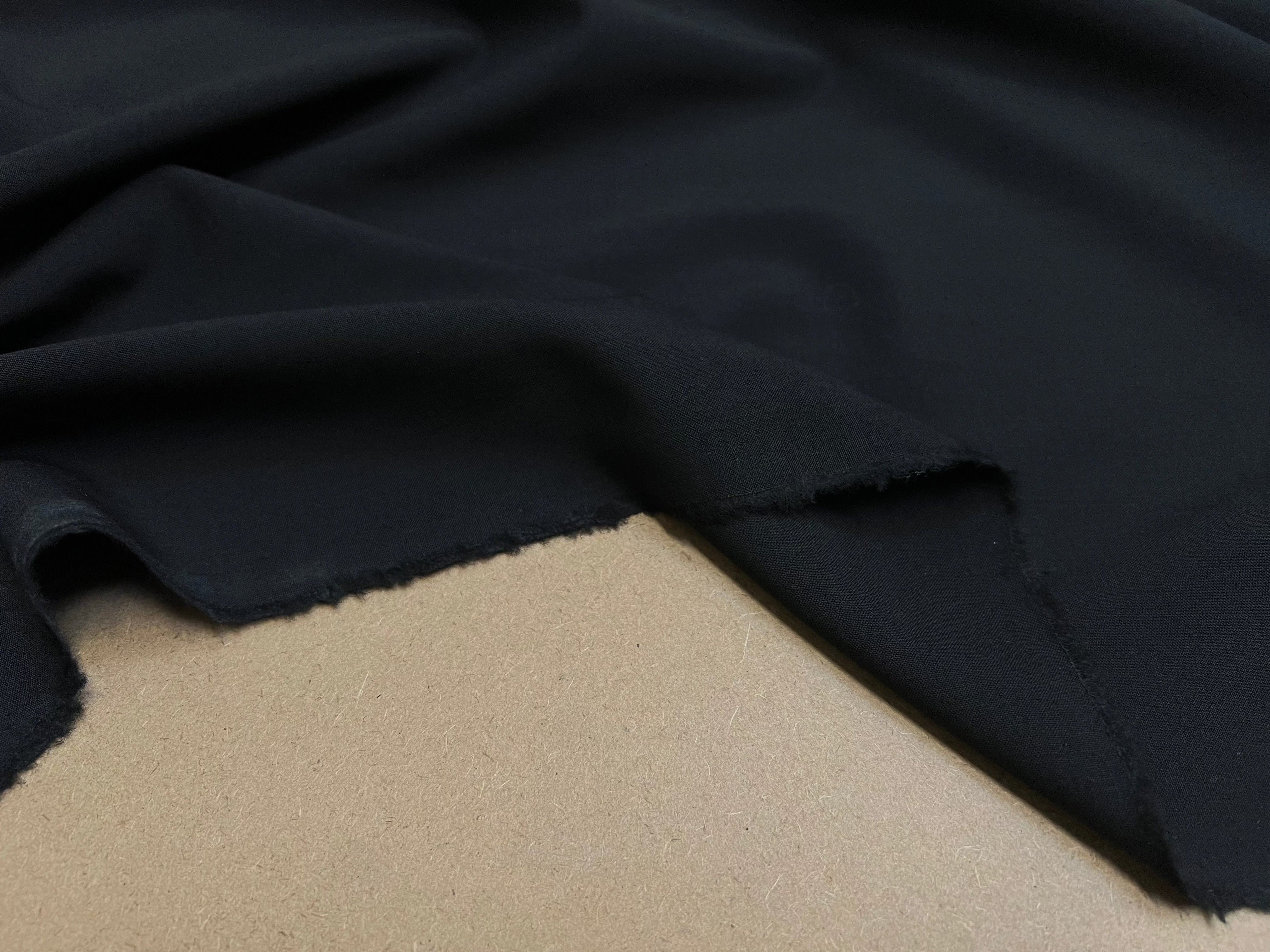 DRAPERIE TOILE DE LAINE STRETCH NOIRE - My Little Coupon
