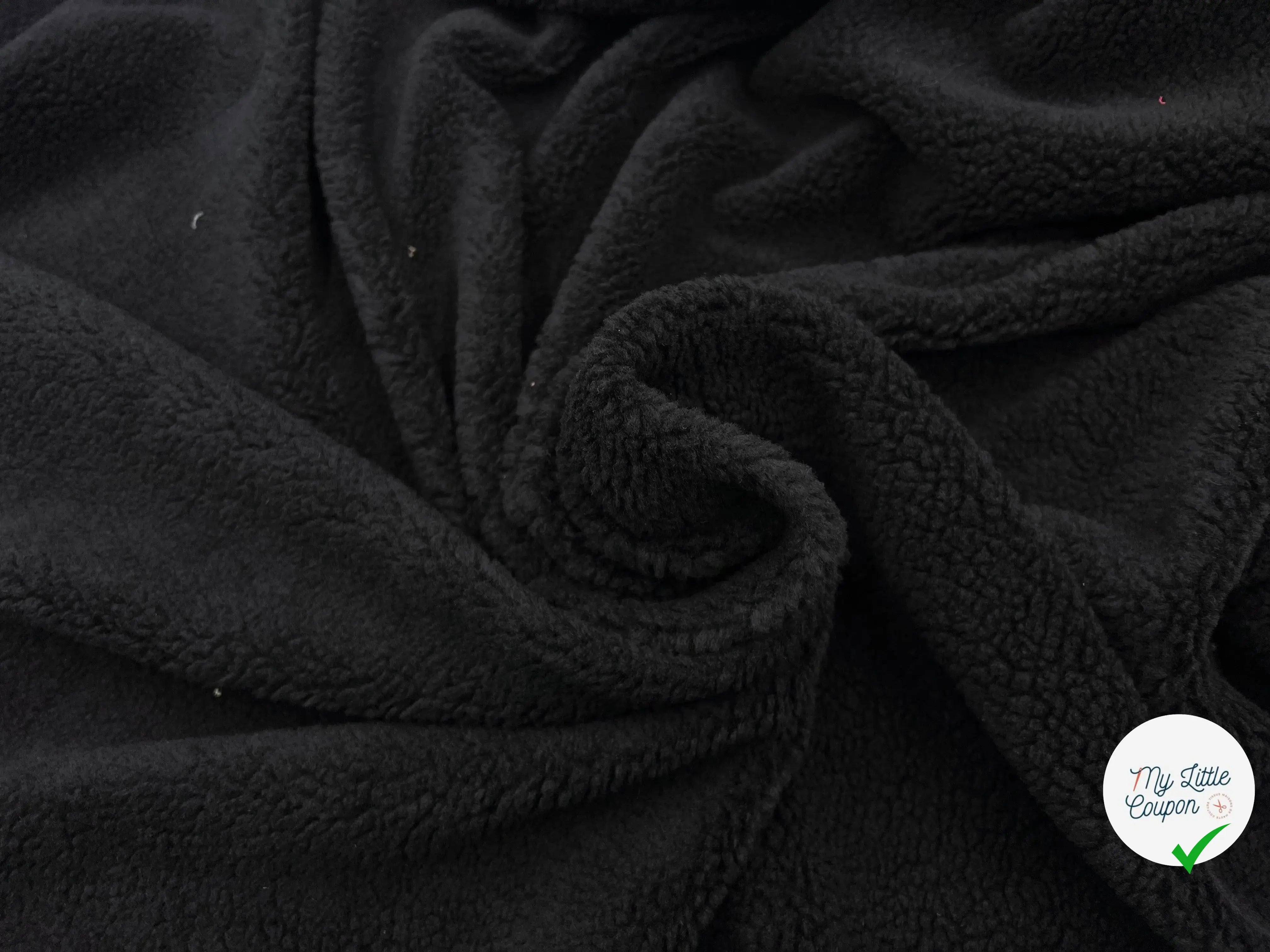 FOURRURE MOUTON BLACK - My Little Coupon - tissu - coudre