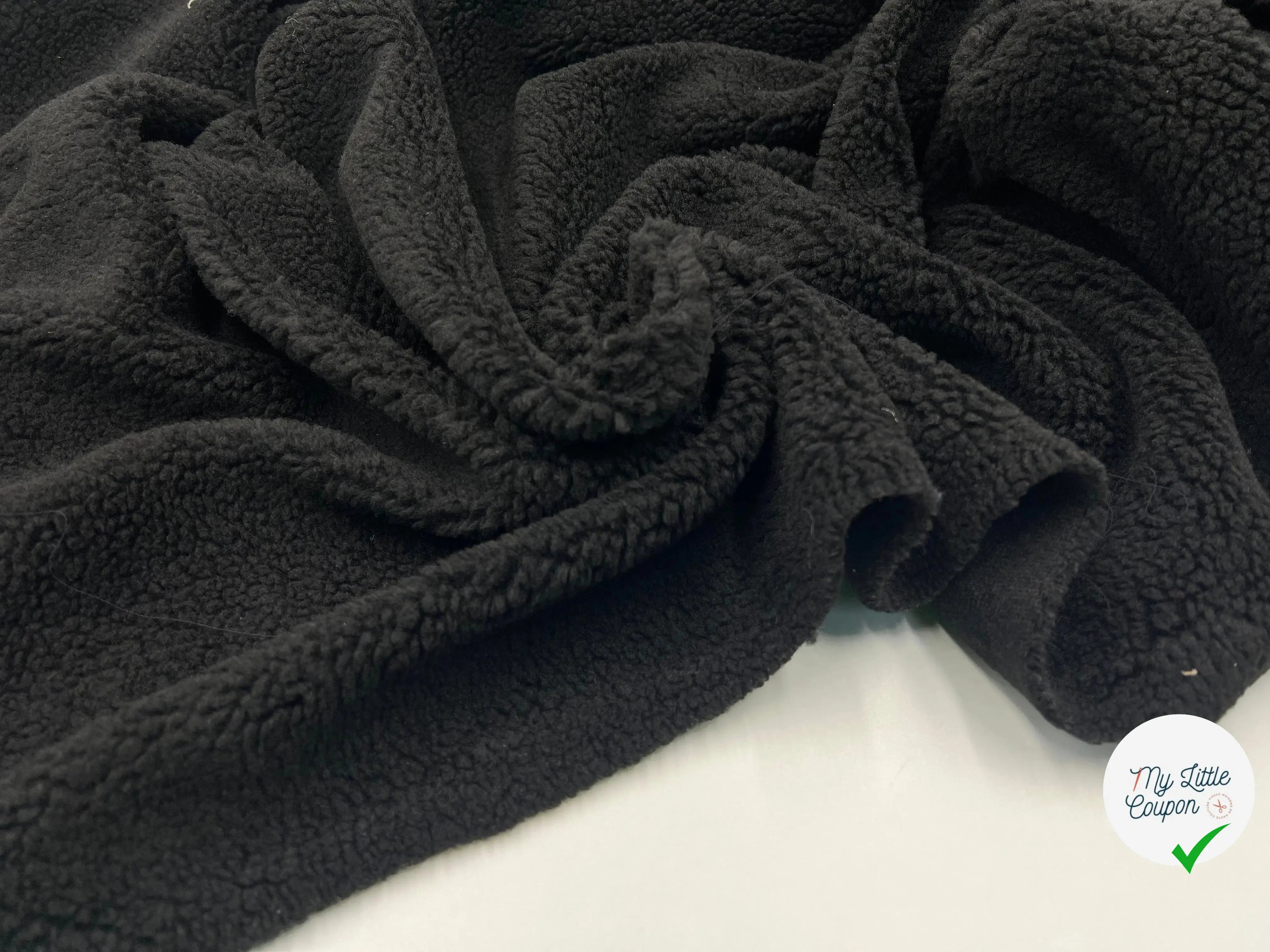FOURRURE MOUTON BLACK - My Little Coupon - tissu - coudre