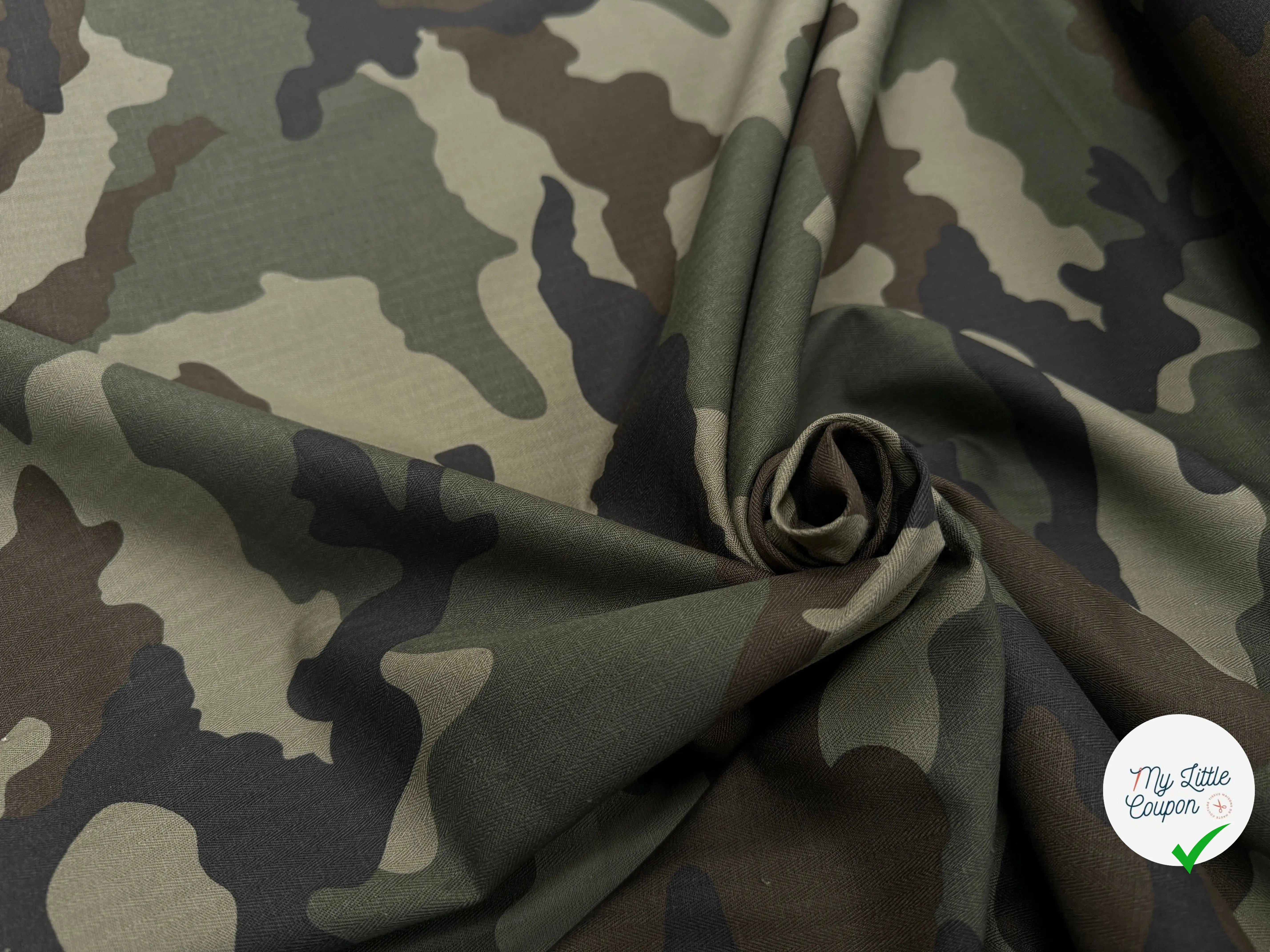 GABARDINE COTON CHEVRON MILITAIRE STYLE 5 - My Little Coupon