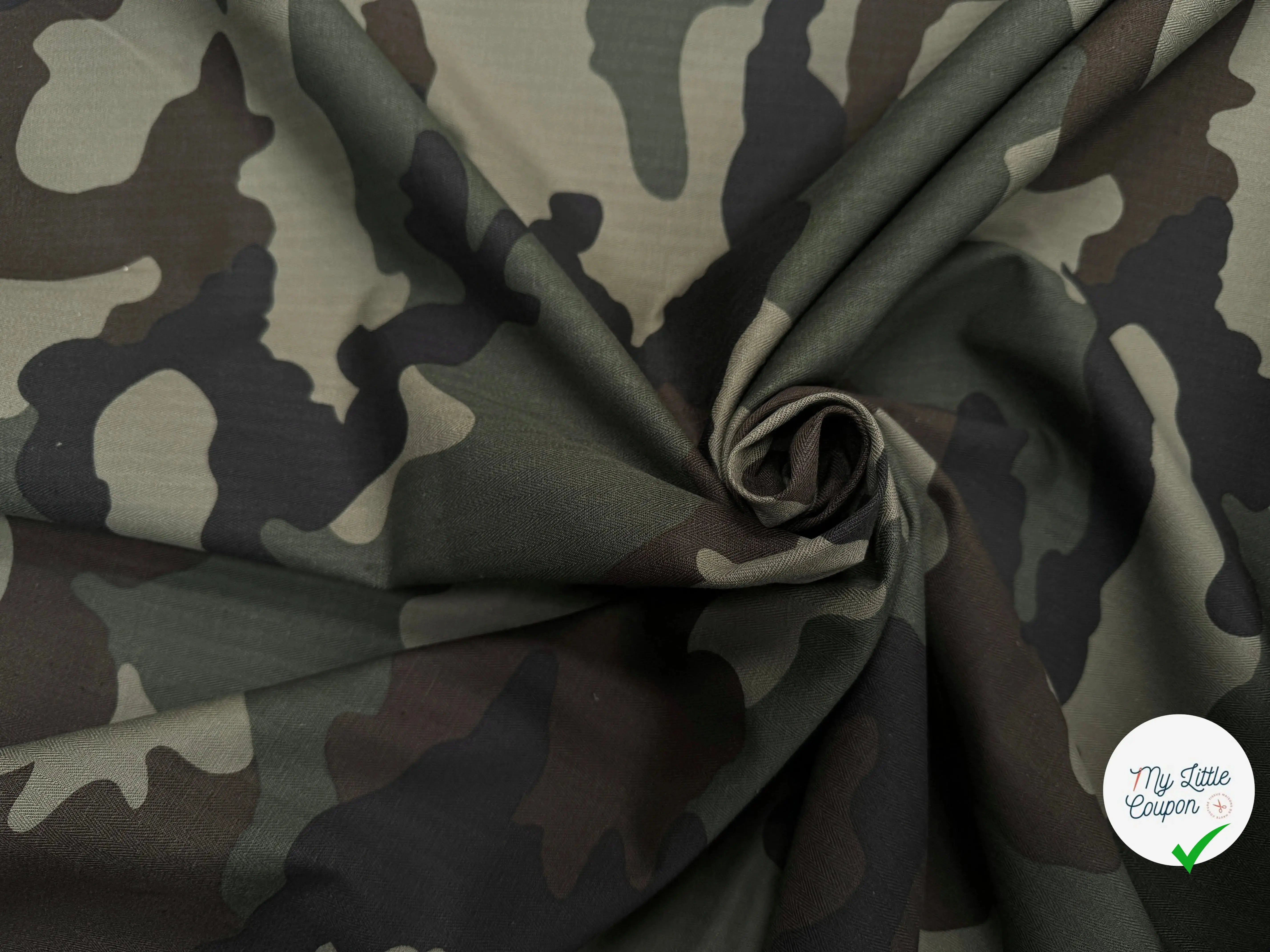 GABARDINE COTON CHEVRON MILITAIRE STYLE 5 - My Little Coupon