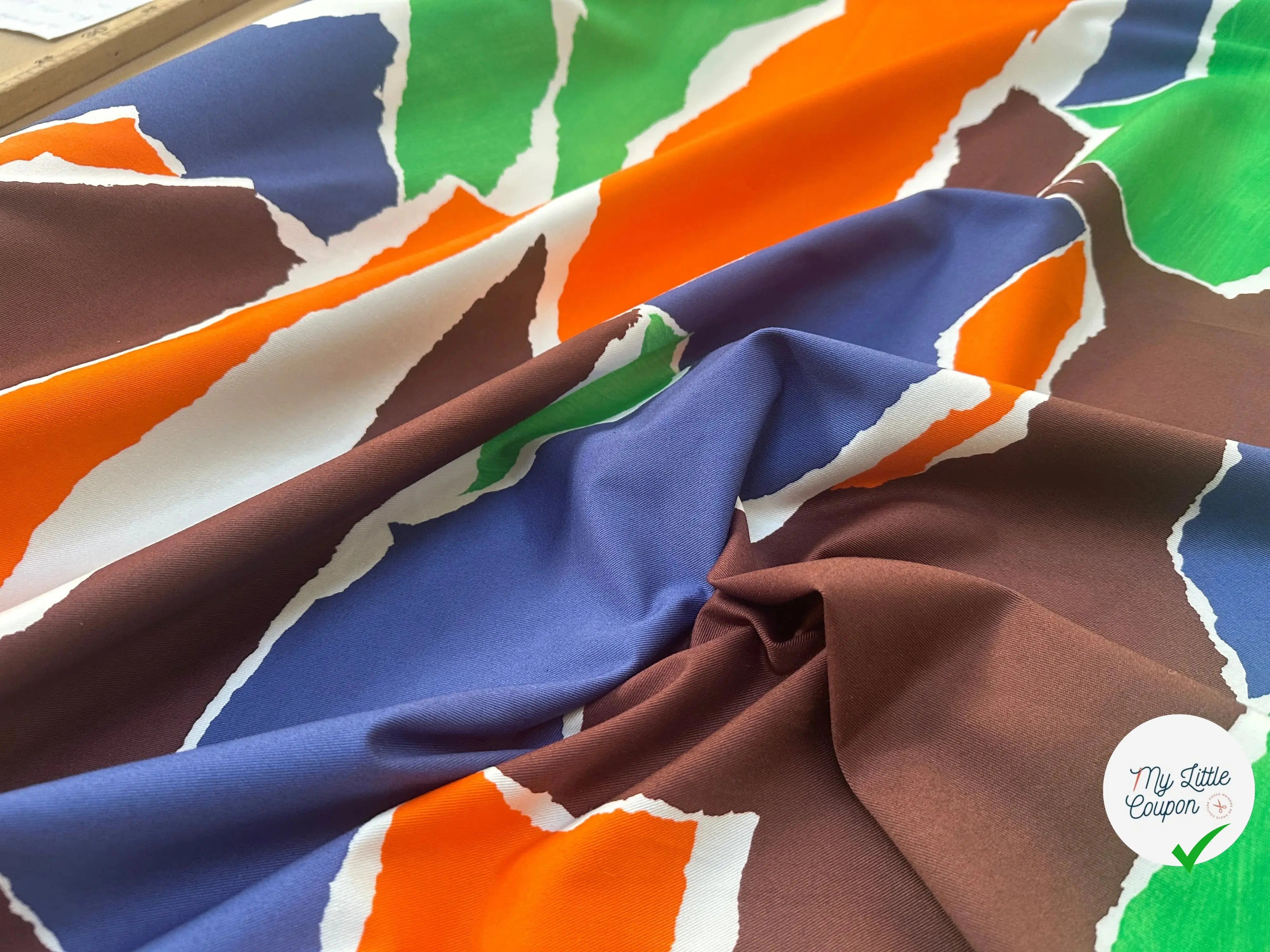 GABARDINE DE COTON STRECTH CAMOUFLAGE CONTEMPORAIN - My Little Coupon