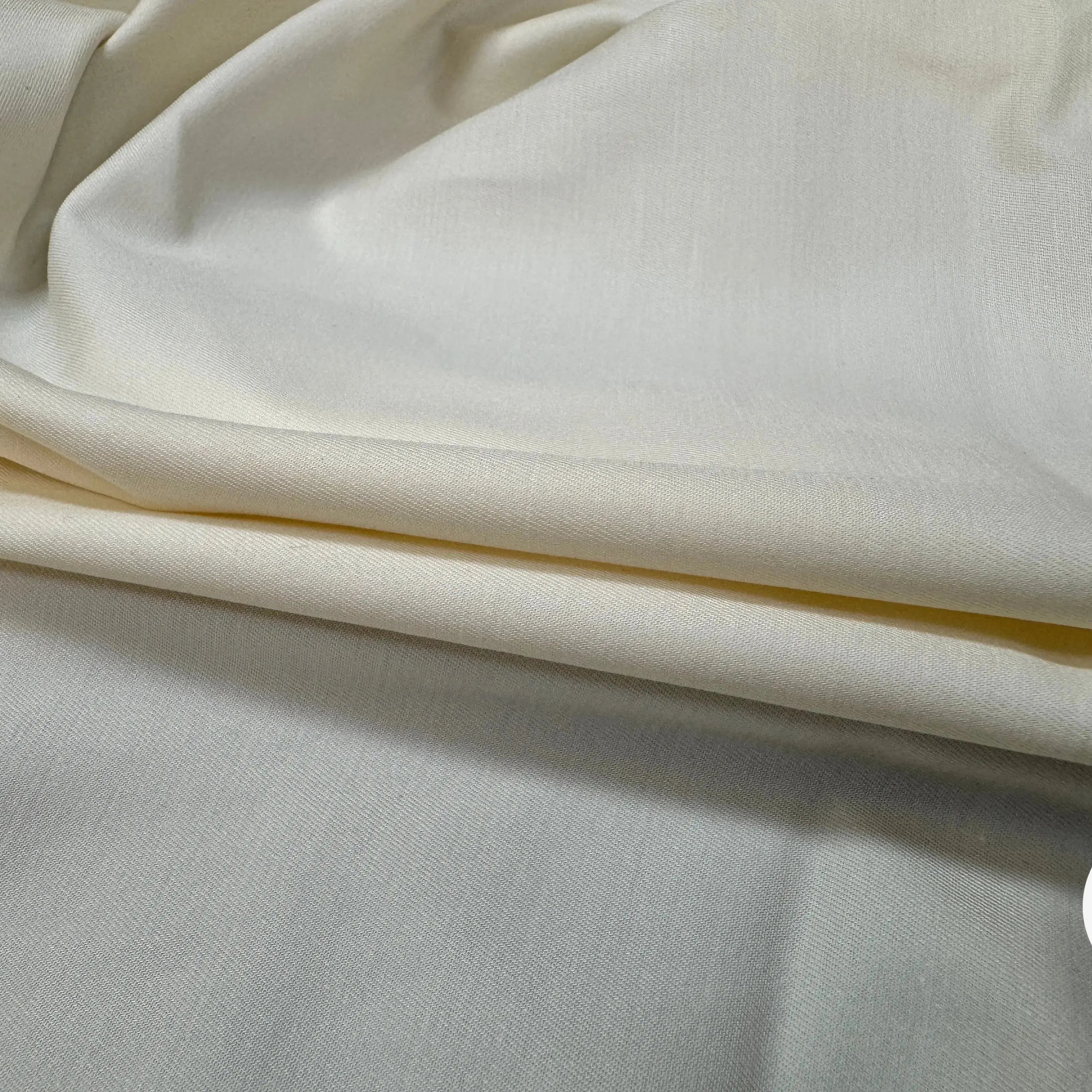 GABARDINE DE COTON STRETCH IVORY - My Little Coupon