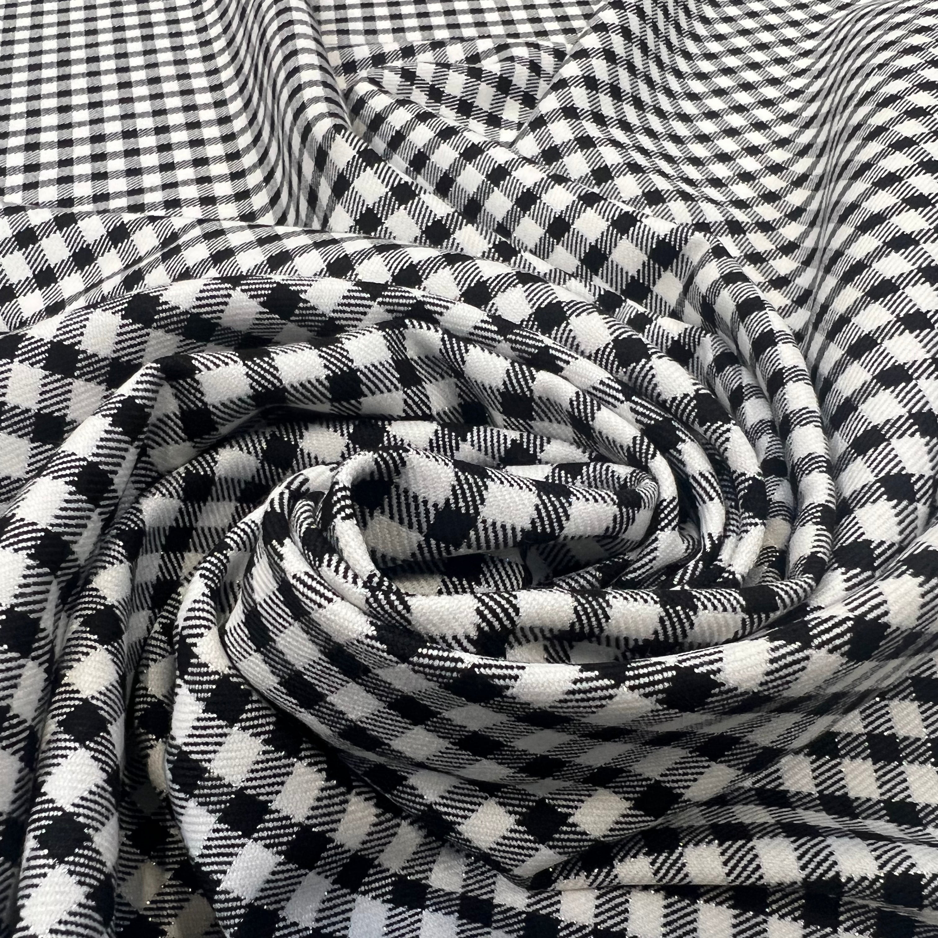 GABARDINE DUVETEUSE DAMIER SERGÉ MARQUÉ MSO