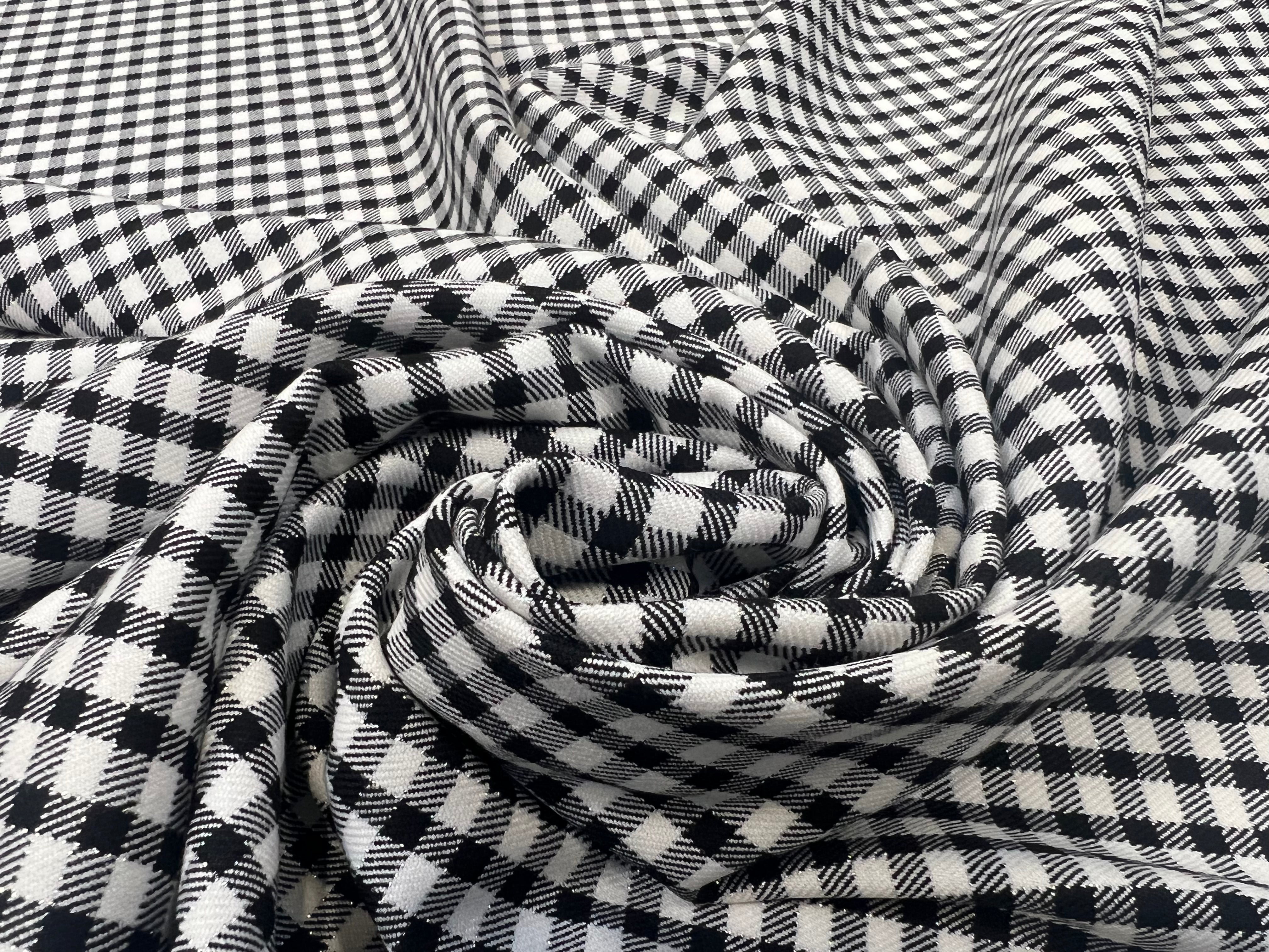 GABARDINE DUVETEUSE DAMIER SERGÉ MARQUÉ MSO