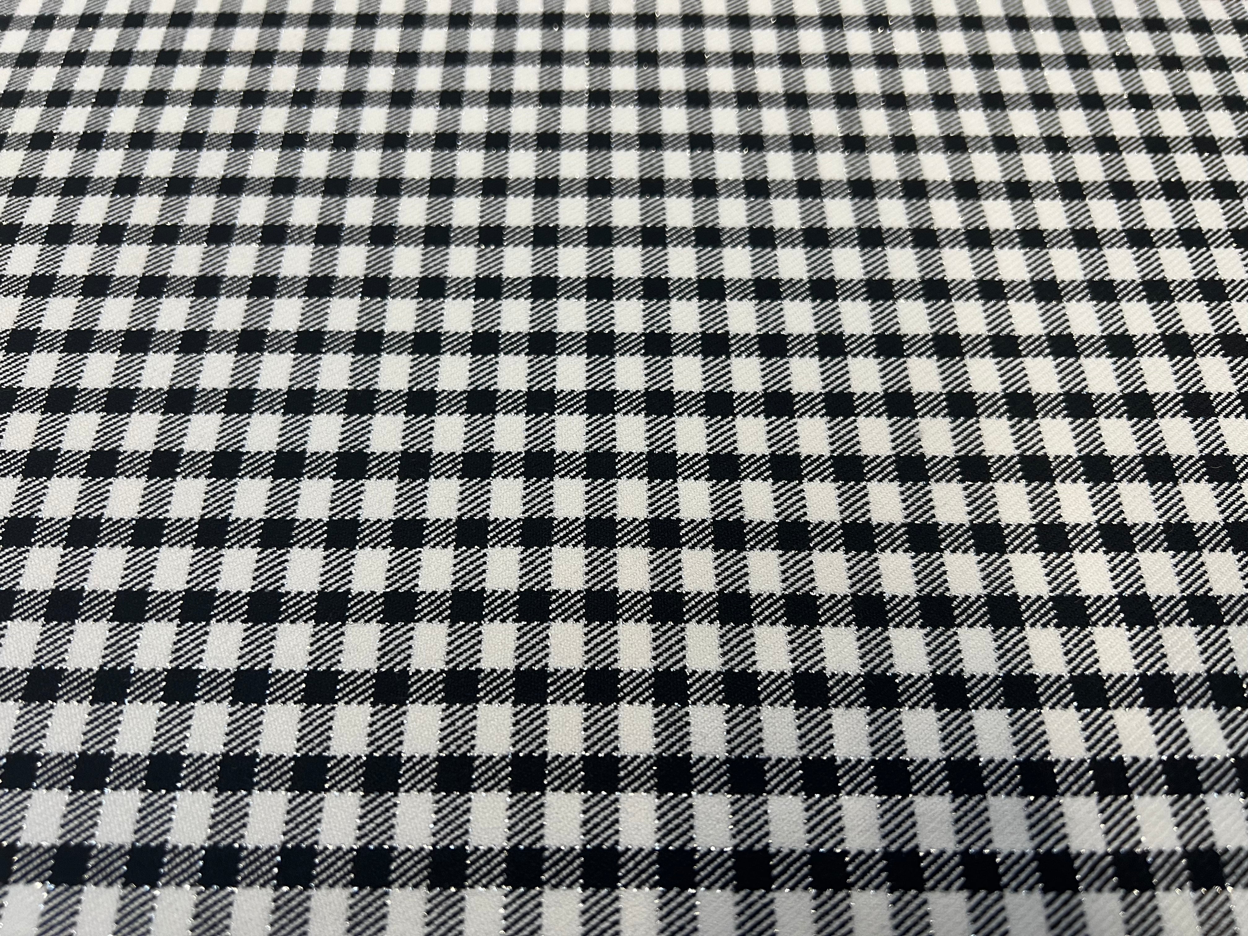 GABARDINE DUVETEUSE DAMIER SERGÉ MARQUÉ MSO