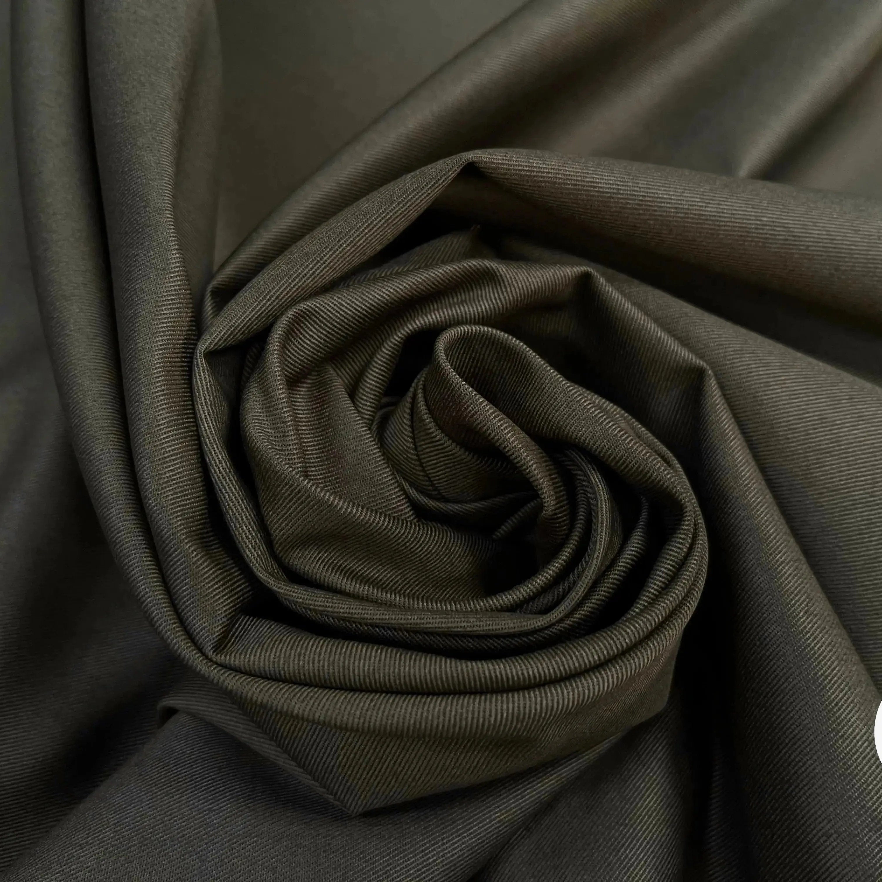 GABARDINE FINEMENT SERGÉ CRAQUANTE KAKI - My Little Coupon