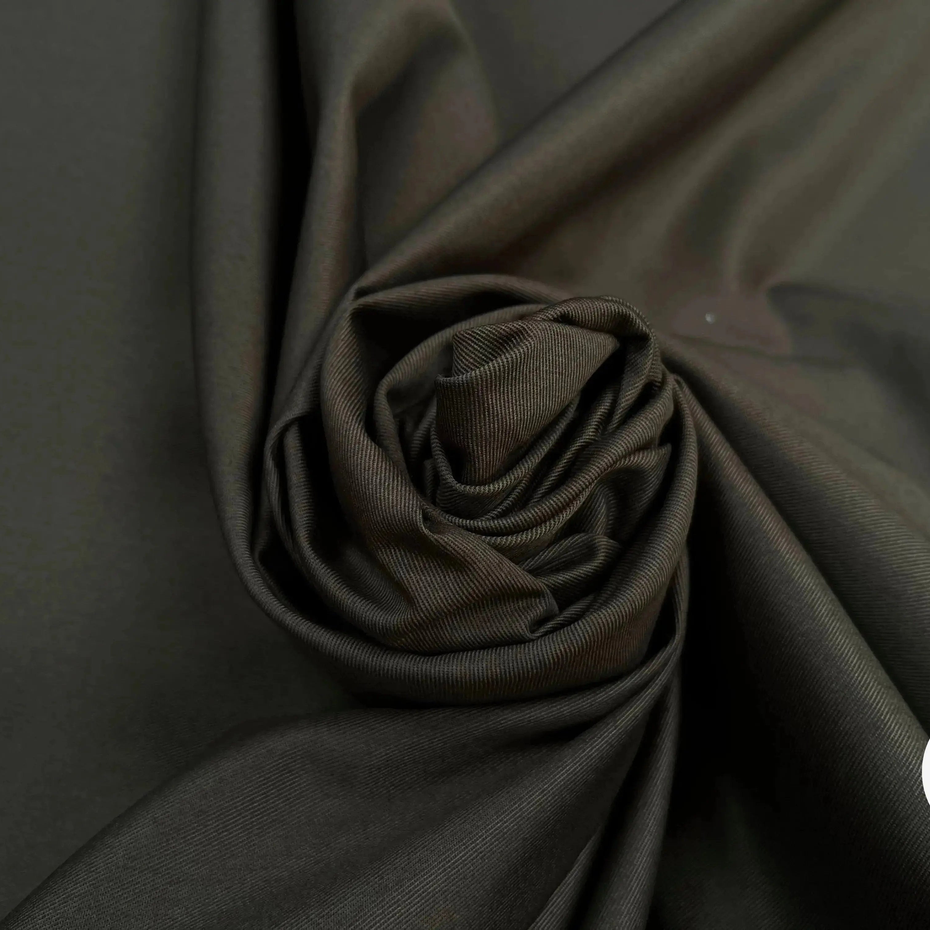 GABARDINE FINEMENT SERGÉ CRAQUANTE KAKI - My Little Coupon