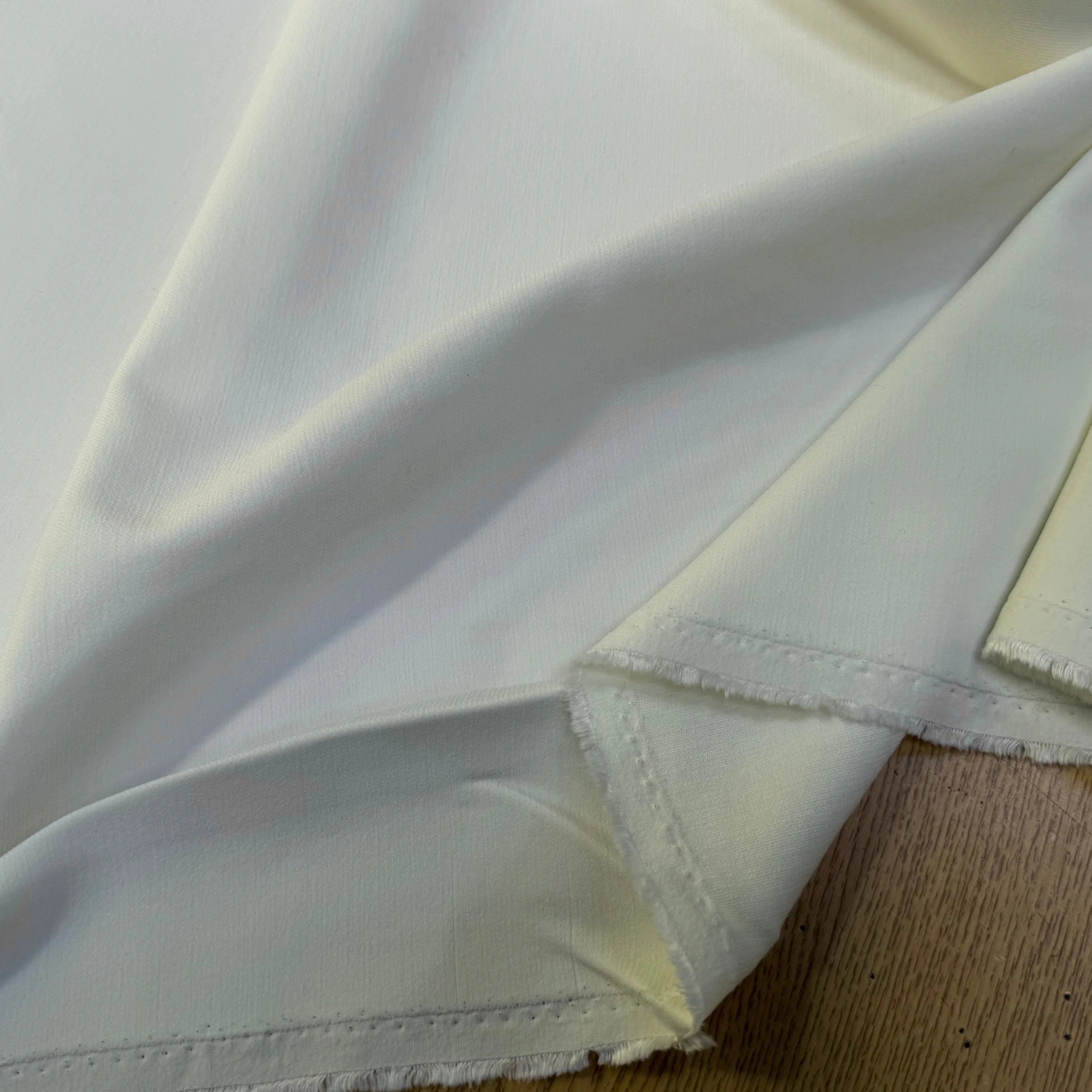 (Chute) GABARDINE ULTRA STRETCH 14% VISCOSE ÉCRU TENUE SUBLIME - My Little Coupon