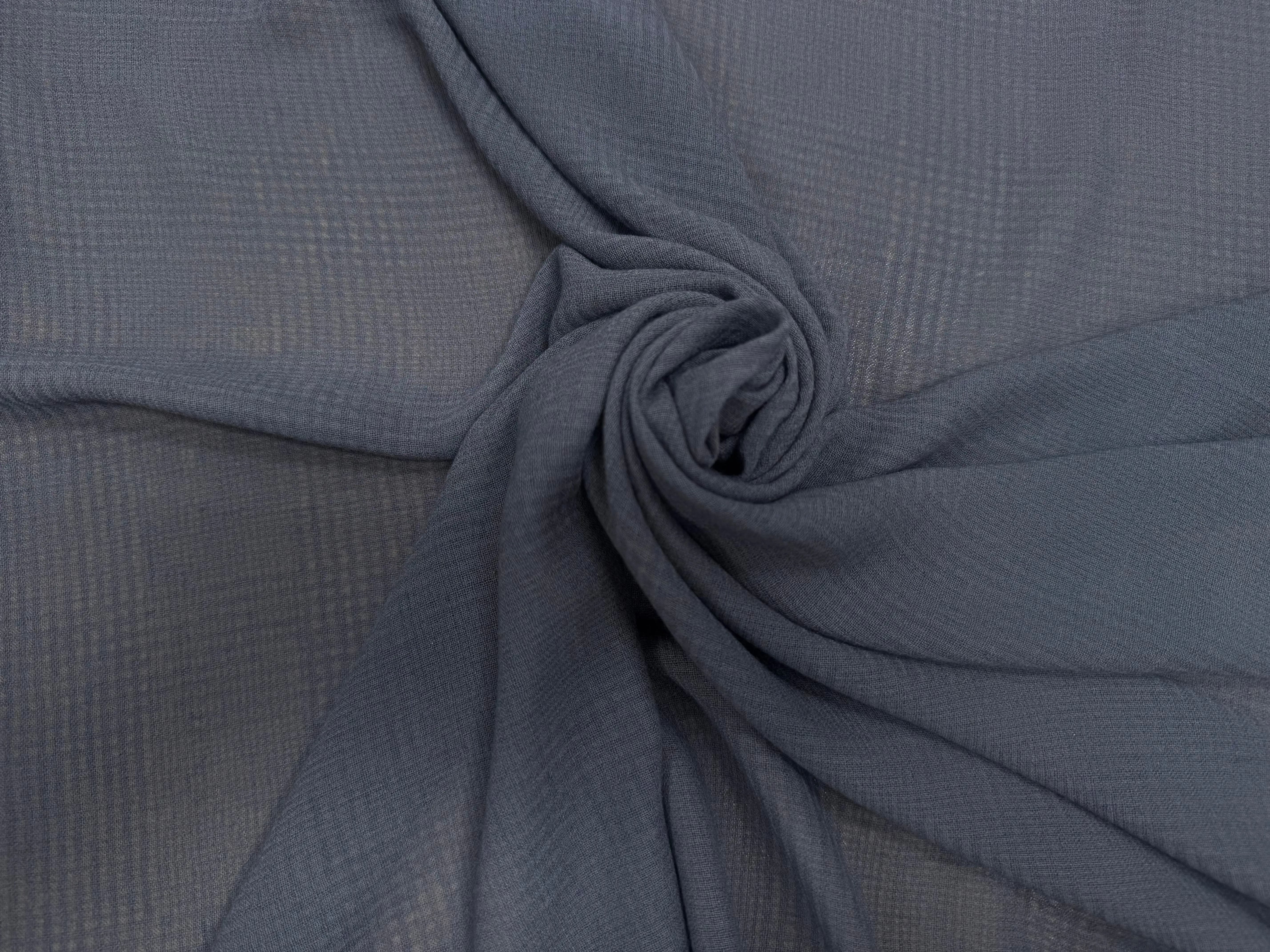GAZE DE COTON SOIE GRIS SOURIS MOTIFS CARREAUX TONS SUR TONS - My Little Coupon