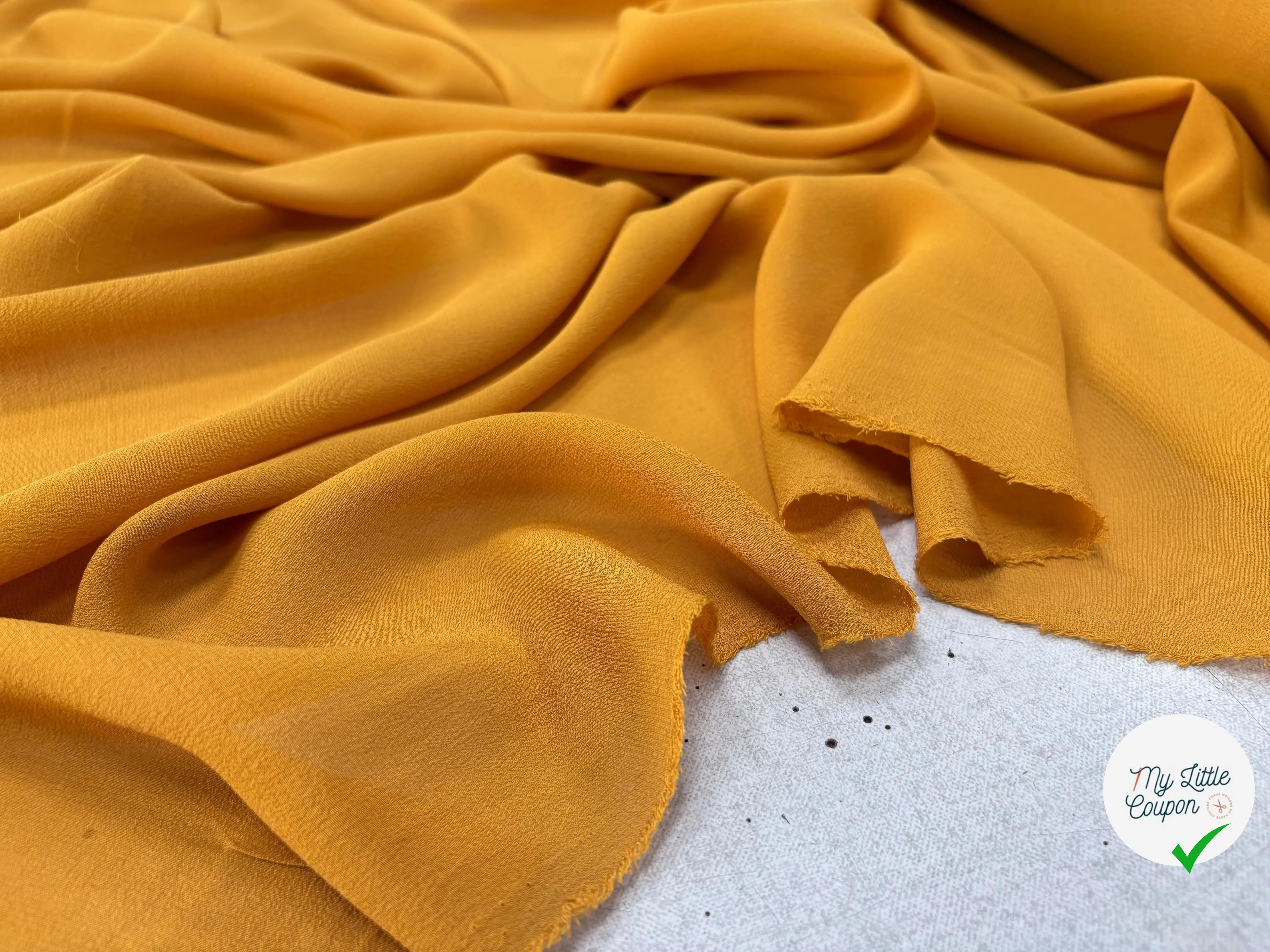 GEORGETTE DE SOIE, Golden Yellow - My Little Coupon