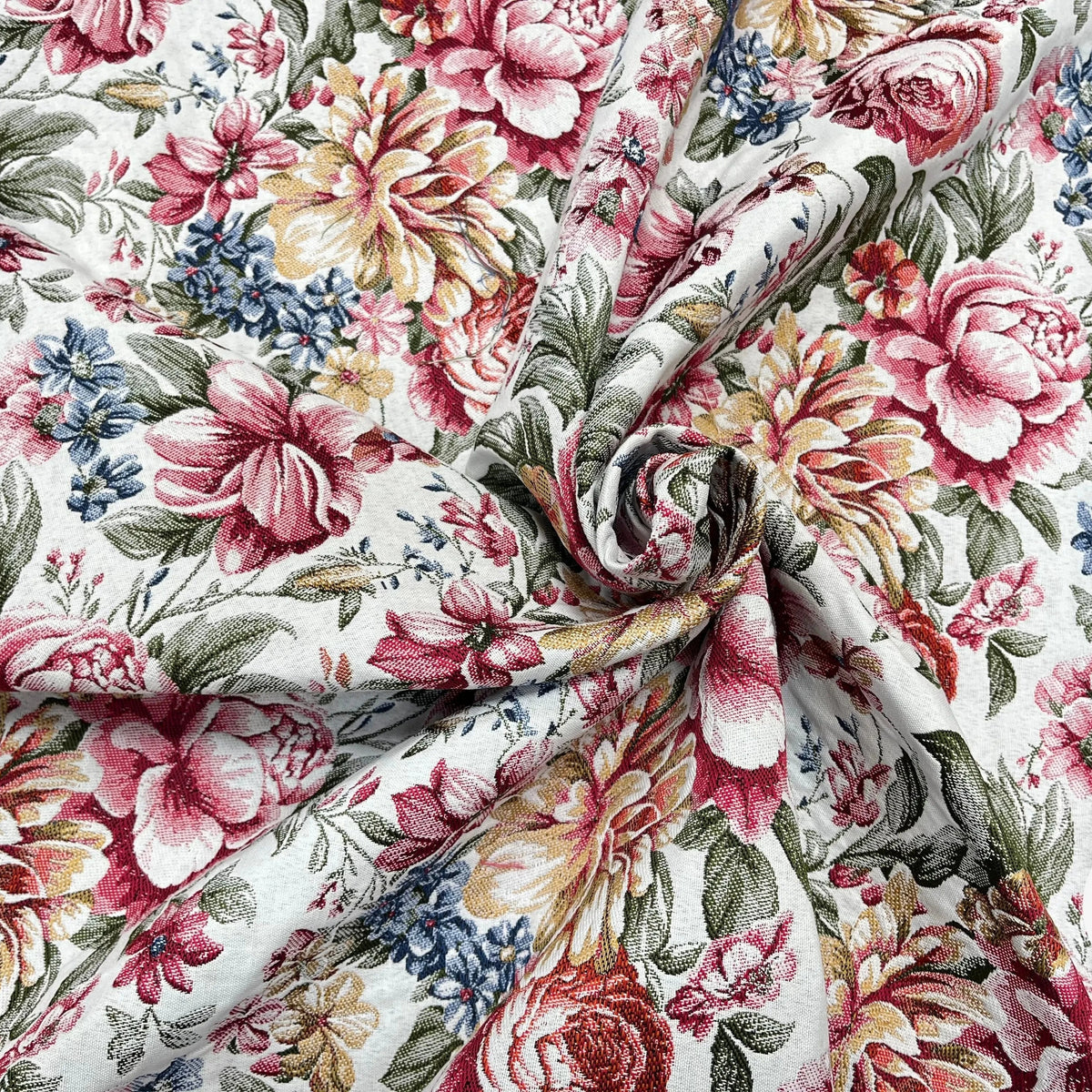 JACQUARD TISSÉ TEINT ALAIS ALLOVER ÉCRU ROSE - My Little Coupon