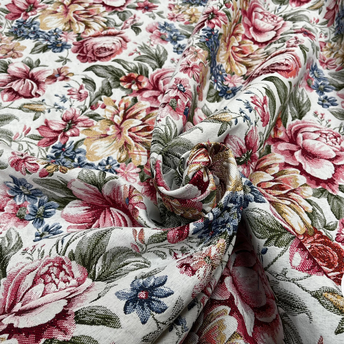 JACQUARD TISSÉ TEINT ALAIS ALLOVER ÉCRU ROSE - My Little Coupon