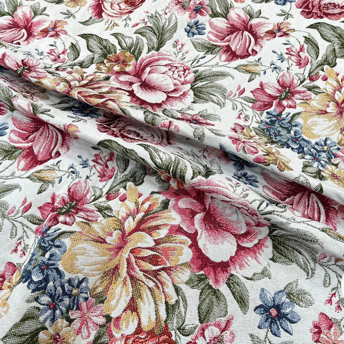 JACQUARD TISSÉ TEINT ALAIS ALLOVER ÉCRU ROSE - My Little Coupon