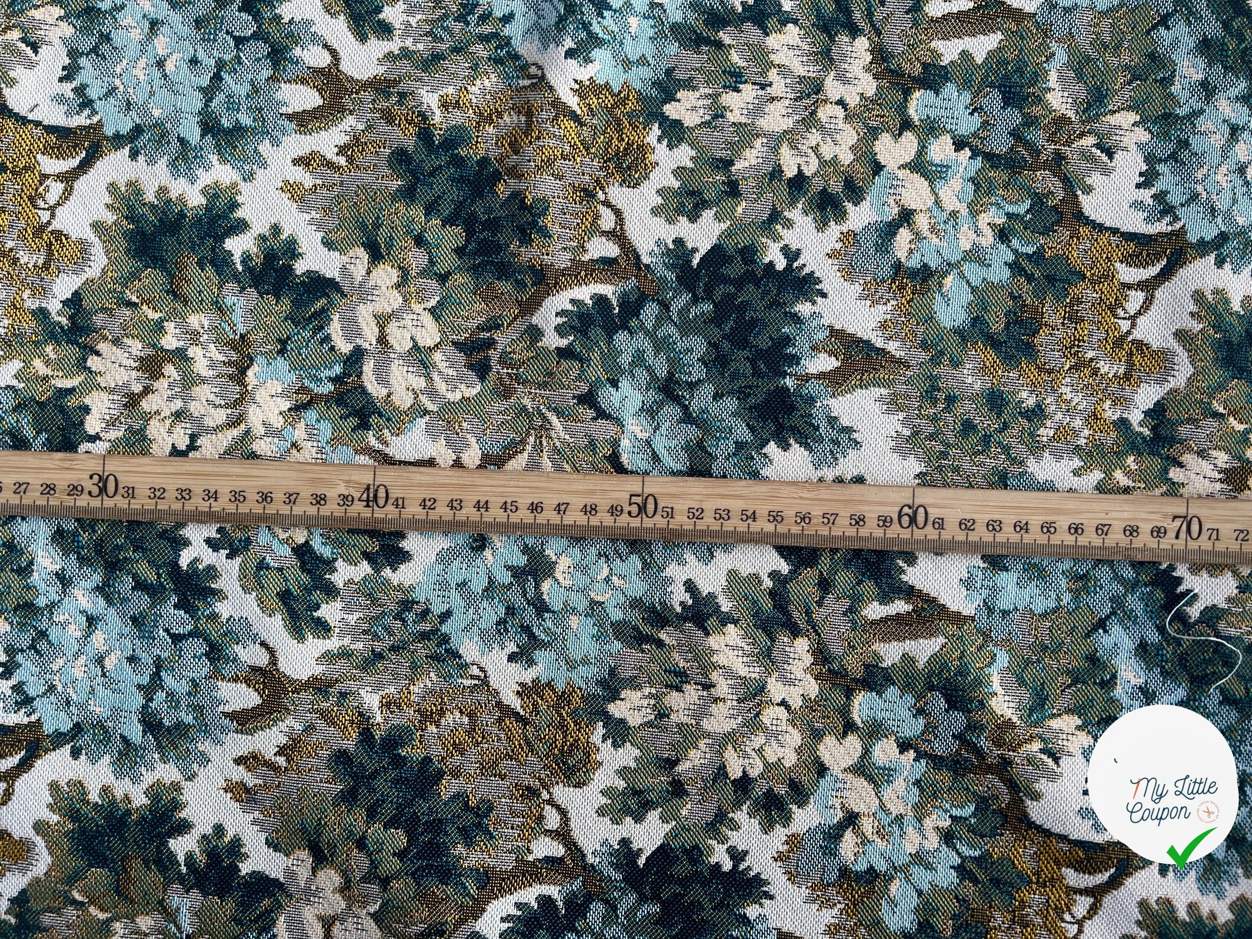 JACQUARD TISSÉ TEINT AUBUSSON ALLOVER ÉMERAUDE - My Little Coupon