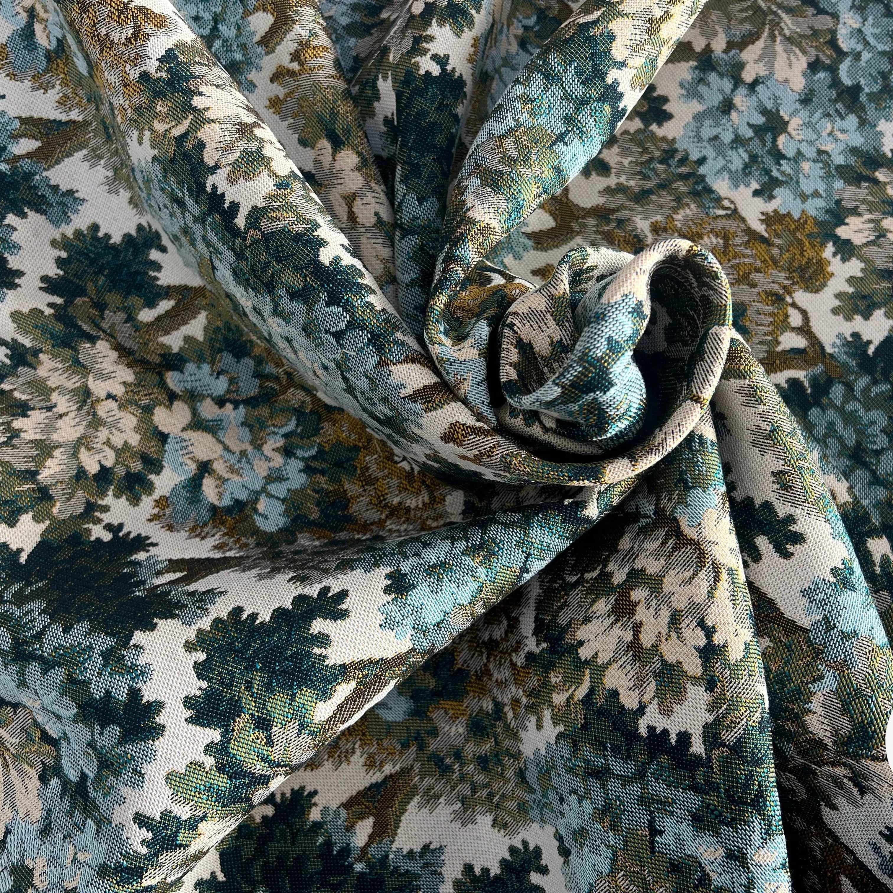 JACQUARD TISSÉ TEINT AUBUSSON ALLOVER ÉMERAUDE - My Little Coupon