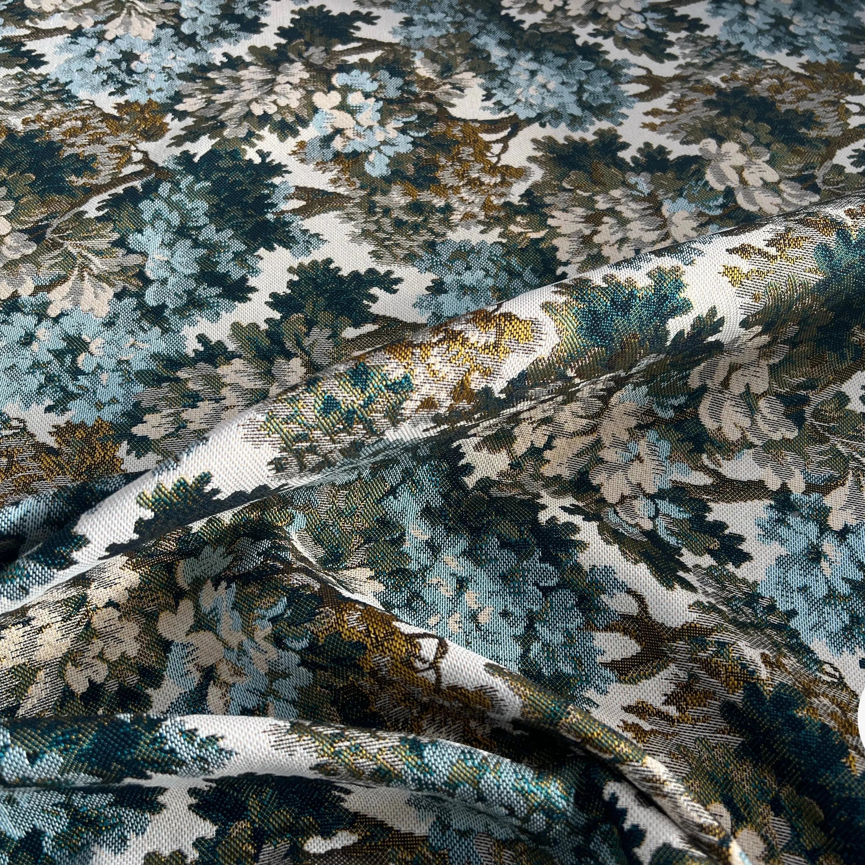 JACQUARD TISSÉ TEINT AUBUSSON ALLOVER ÉMERAUDE - My Little Coupon