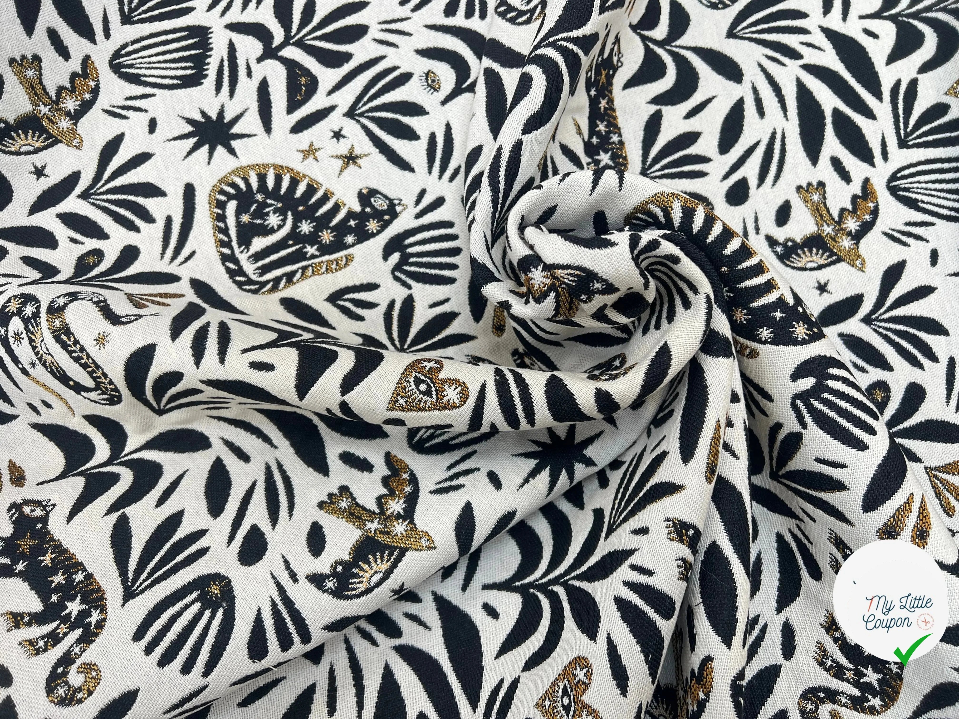 JACQUARD TISSÉ TEINT MYSTIC ALLOVER BLANC - My Little Coupon