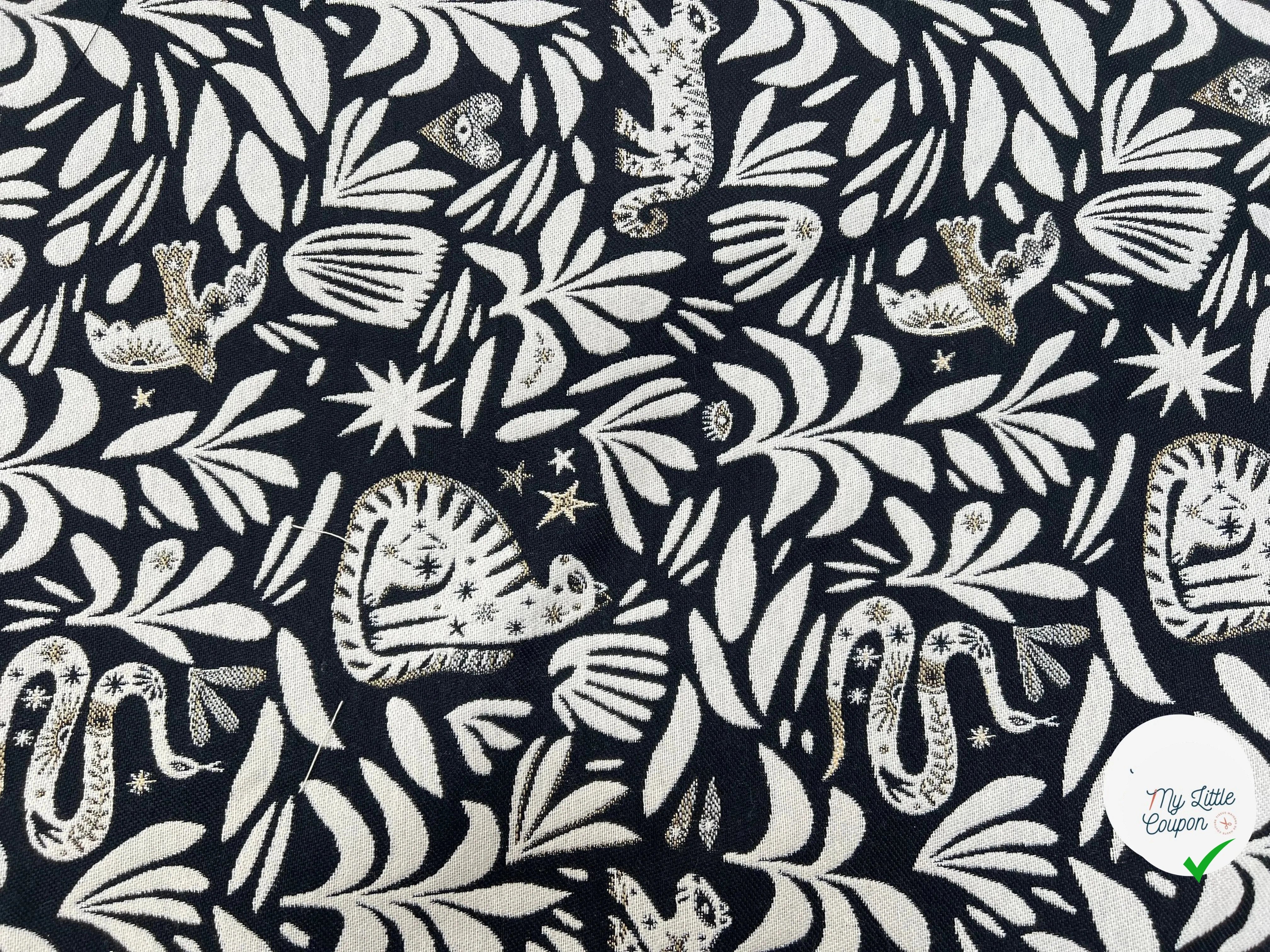 JACQUARD TISSÉ TEINT MYSTIC ALLOVER NOIR - My Little Coupon