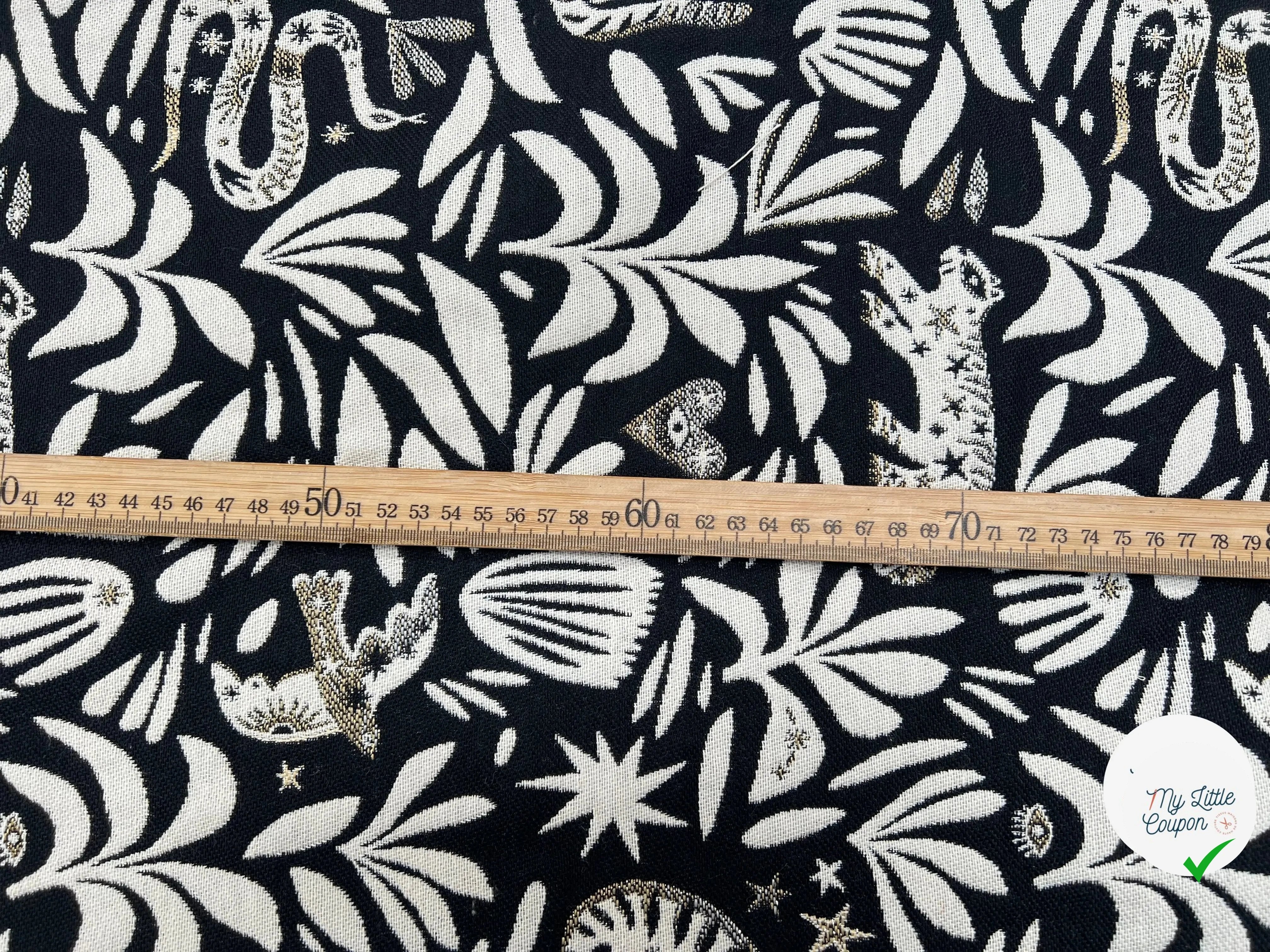 JACQUARD TISSÉ TEINT MYSTIC ALLOVER NOIR - My Little Coupon