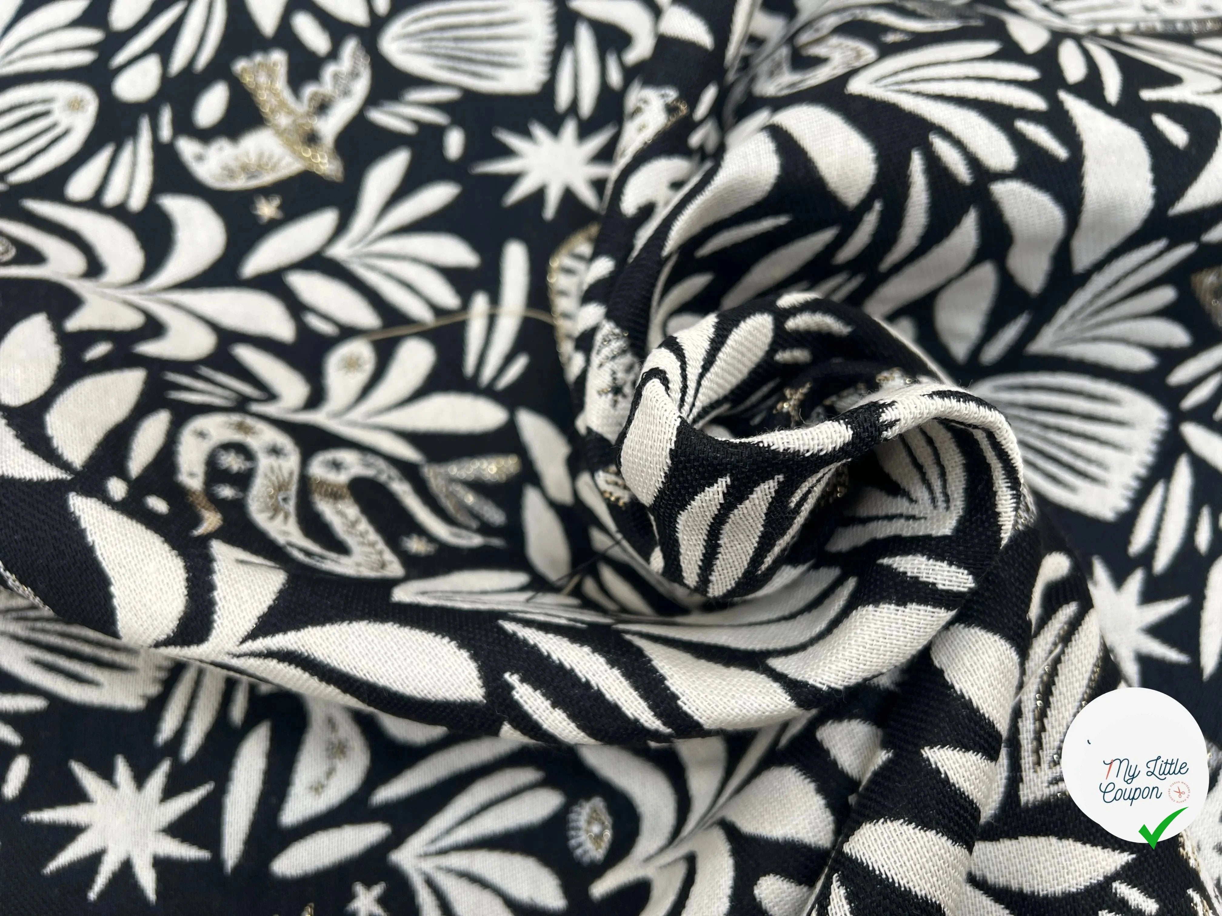 JACQUARD TISSÉ TEINT MYSTIC ALLOVER NOIR - My Little Coupon