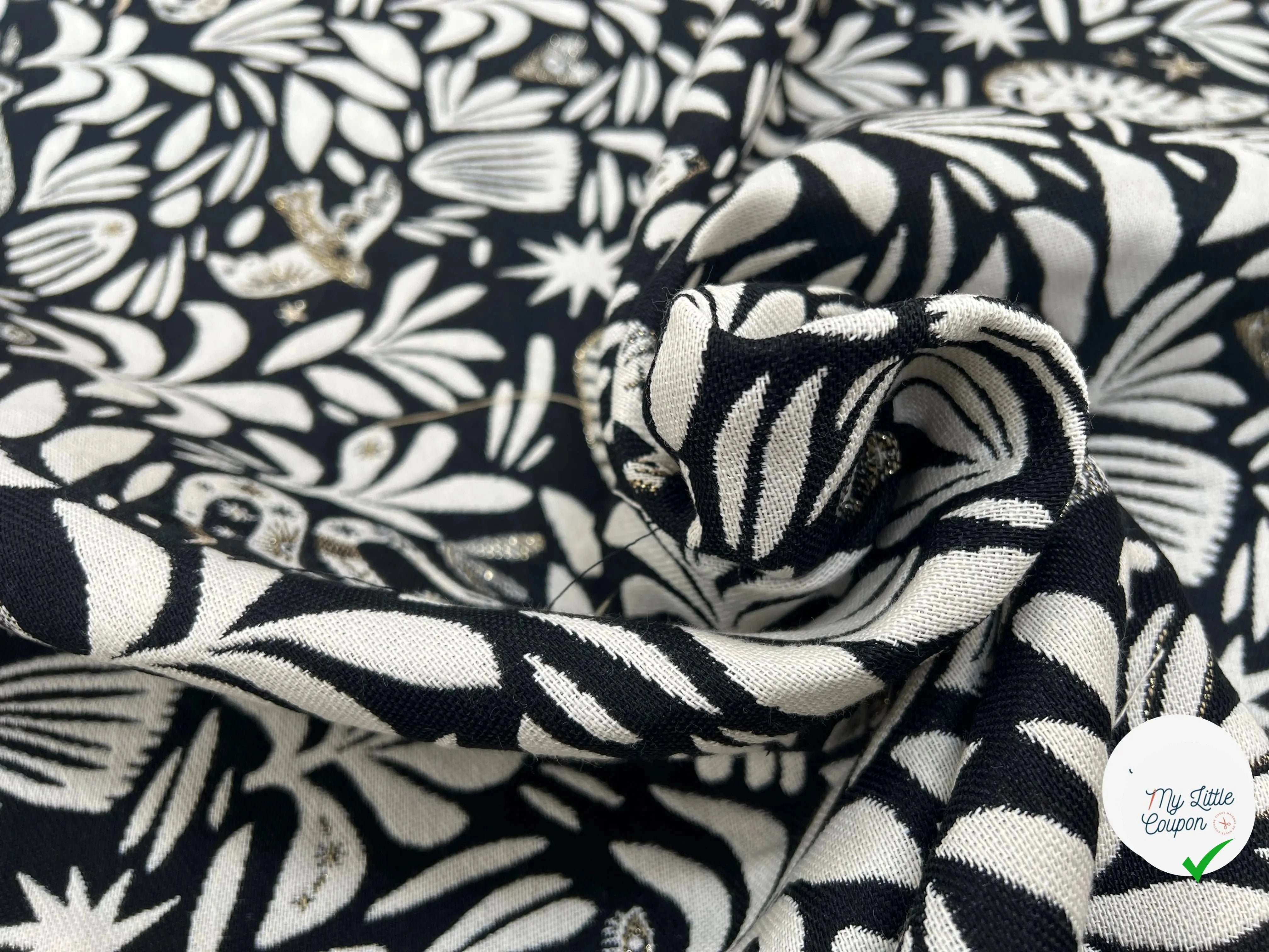 JACQUARD TISSÉ TEINT MYSTIC ALLOVER NOIR - My Little Coupon